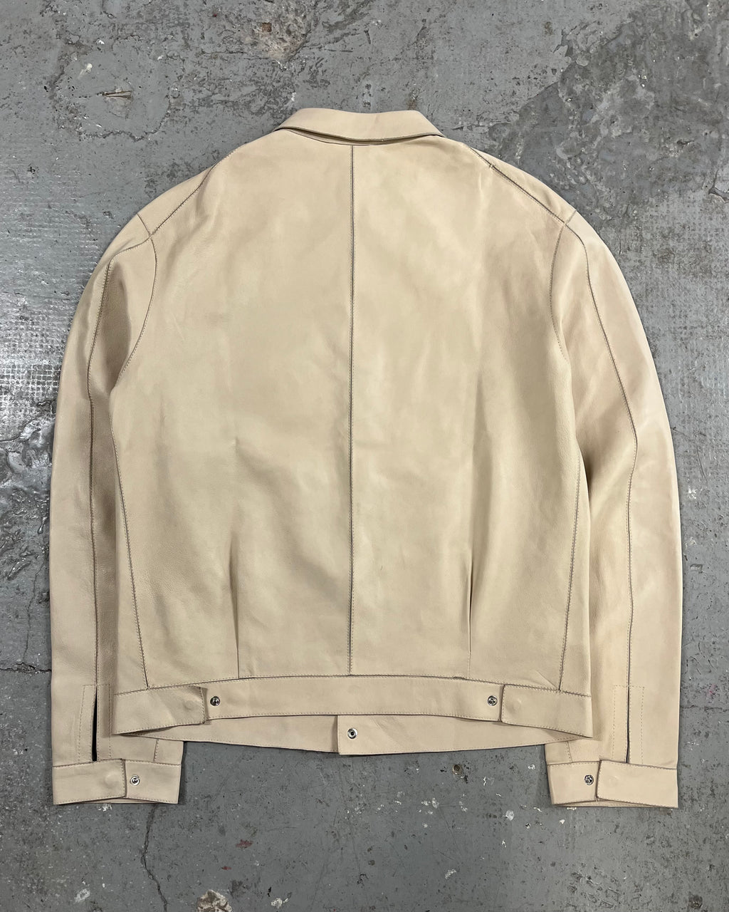 SS2018 Emporio Armani Perfect Leather Beige Jacket (M)