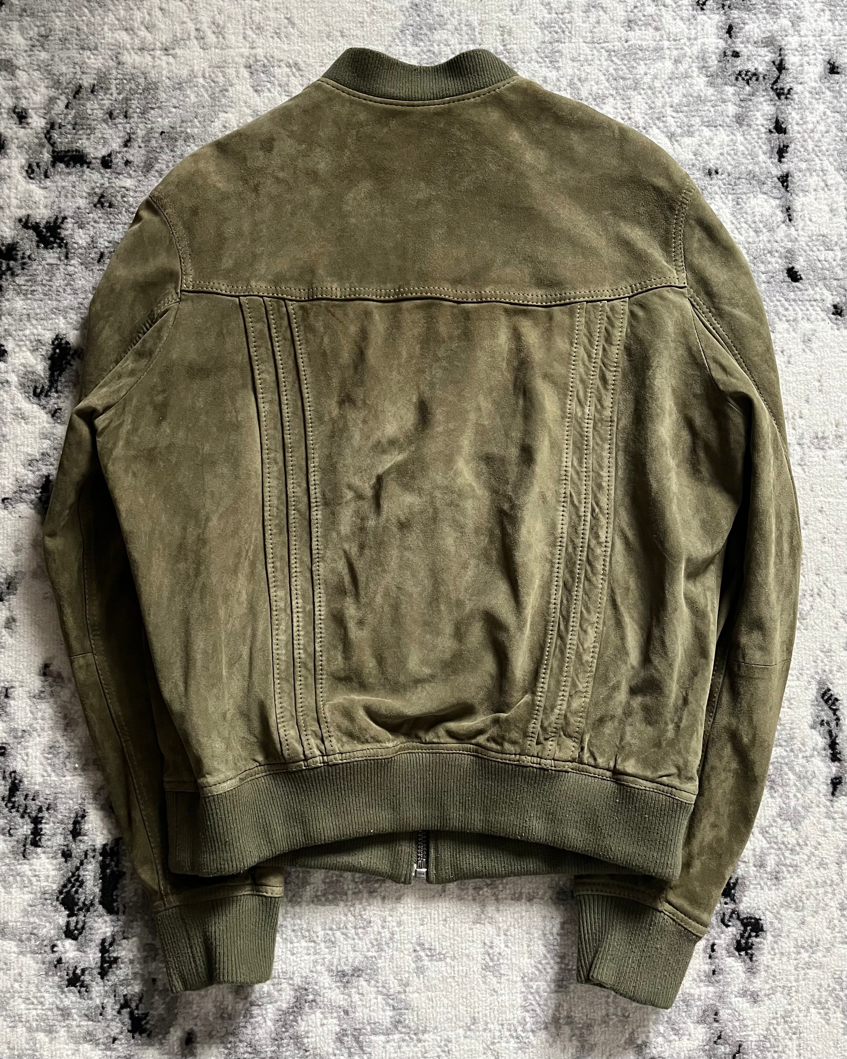 00s ドルチェ＆ガッバーナ グリーン ラム ジャケット (L)