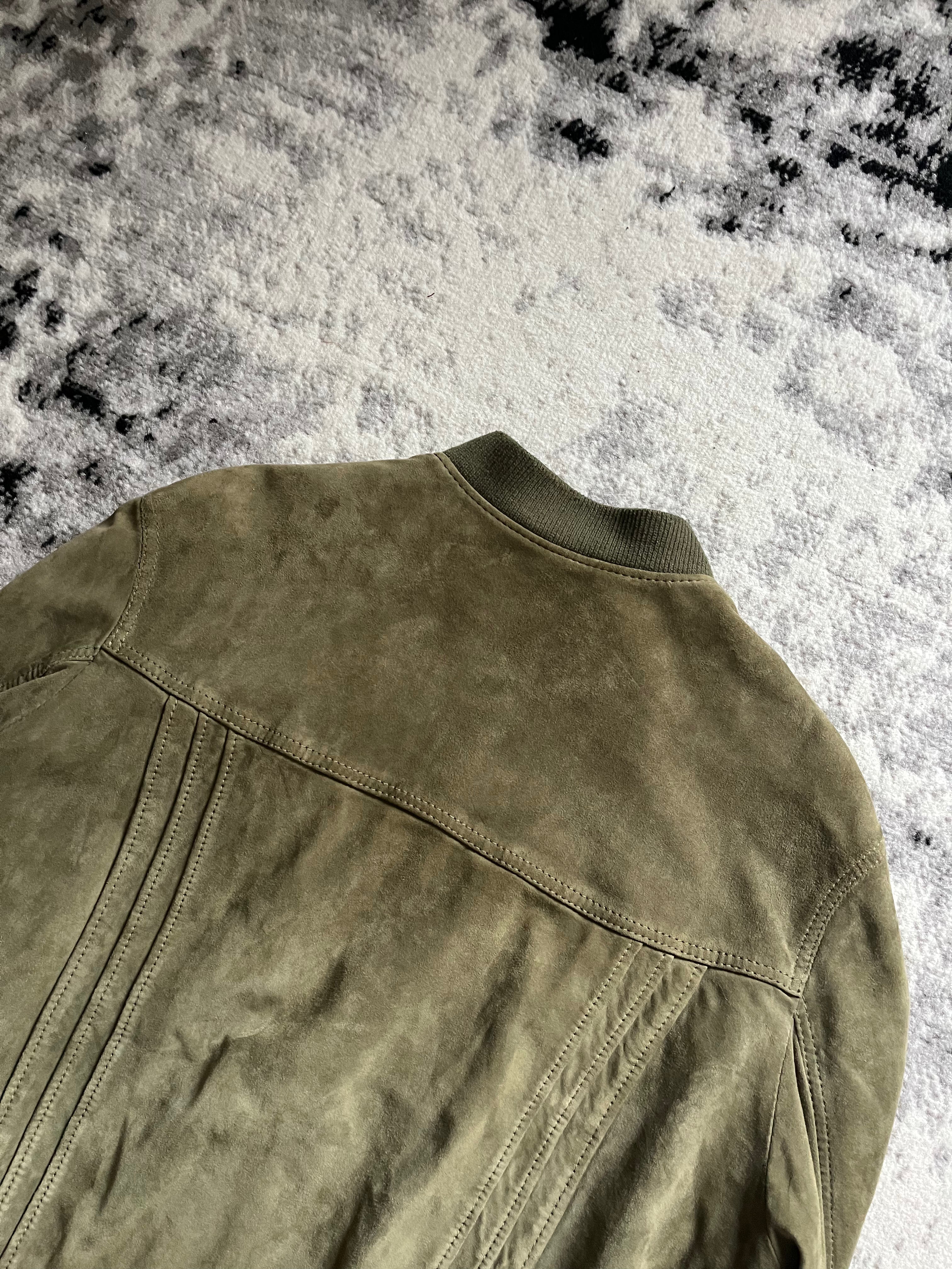 00s ドルチェ＆ガッバーナ グリーン ラム ジャケット (L)