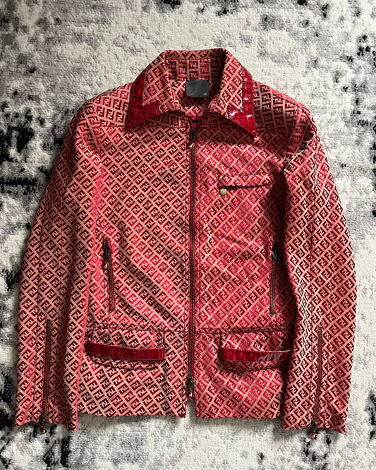 90s Fendi Hot Monogram Glamour Jacket (S)