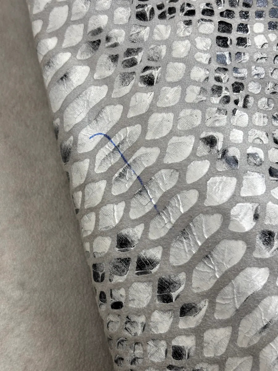 SS2015 Cavalli Class Silver Snake Print Perfecto Leather Jacket LgEZlbgq 10