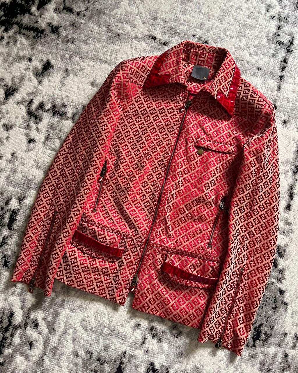 1990s Fendi Hot Monogram Glamour Jacket