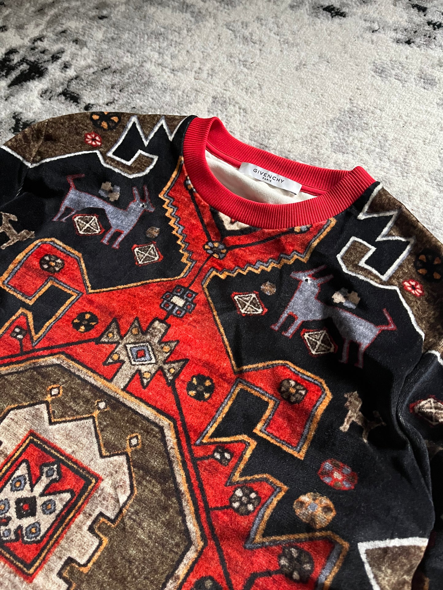 FW15 Givenchy Persan Arabic Red Sweater (M)