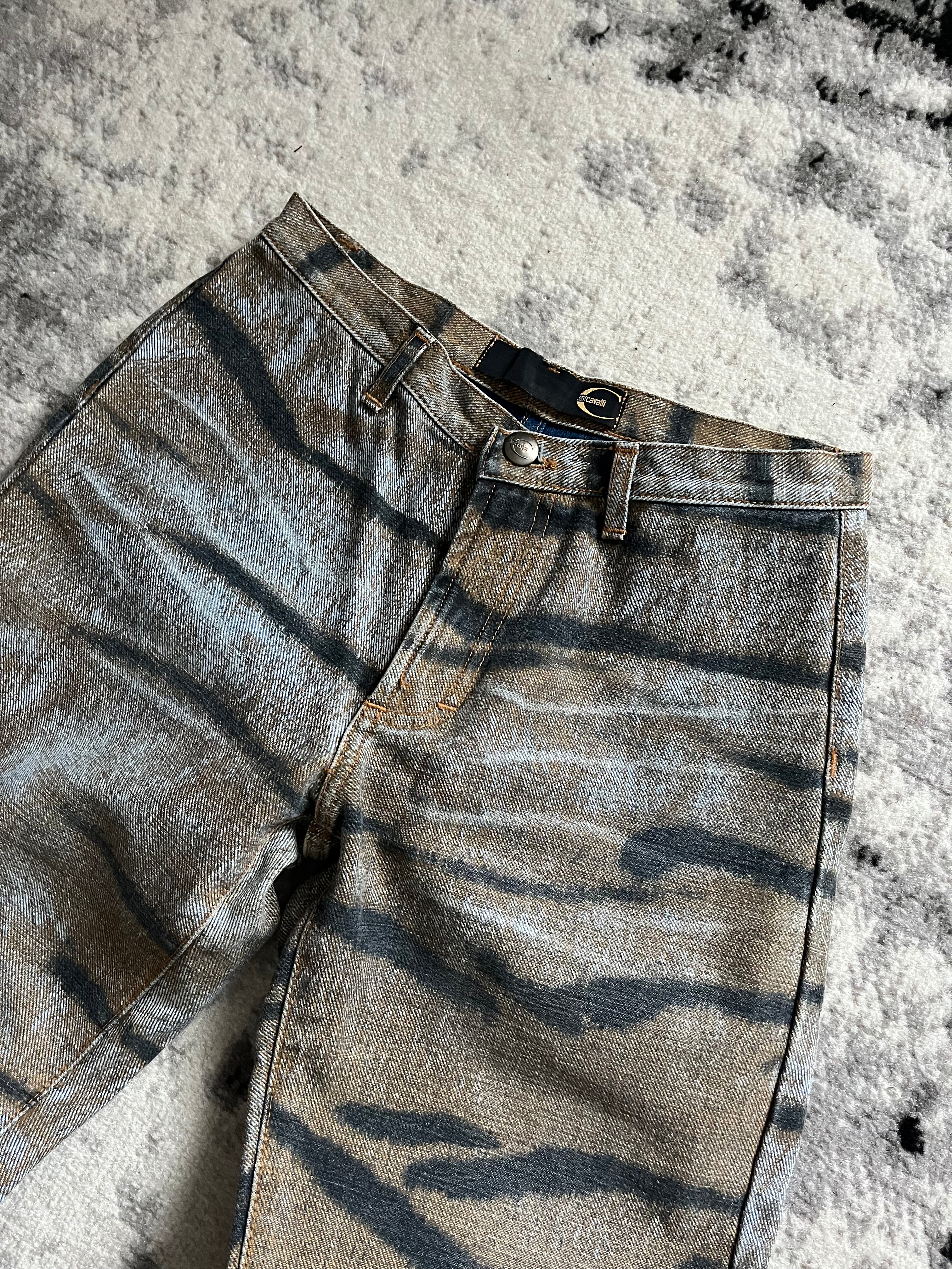 2000s Cavalli Elusive Tiger Stripes Jungle Pants