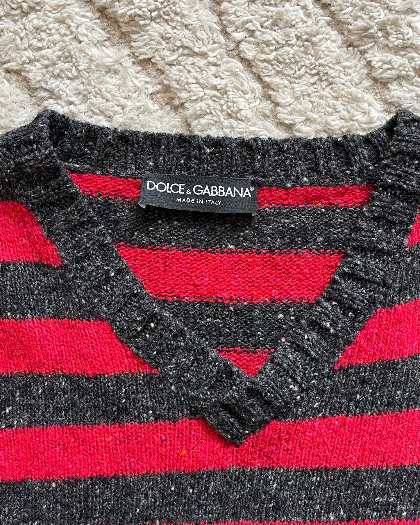 FW11 Dolce & Gabbana Stripped Sweater (M)