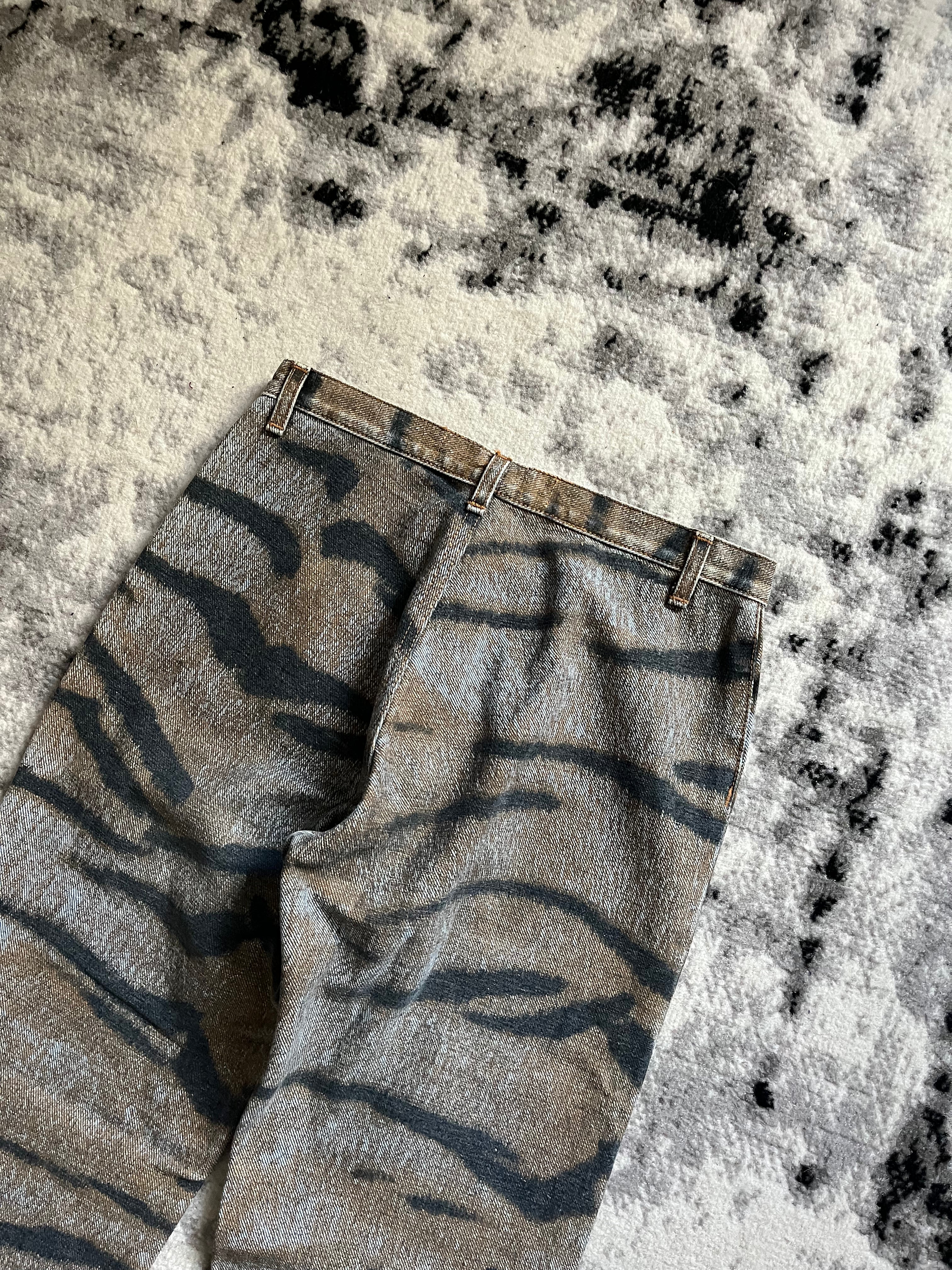 2000s Cavalli Elusive Tiger Stripes Jungle Pants