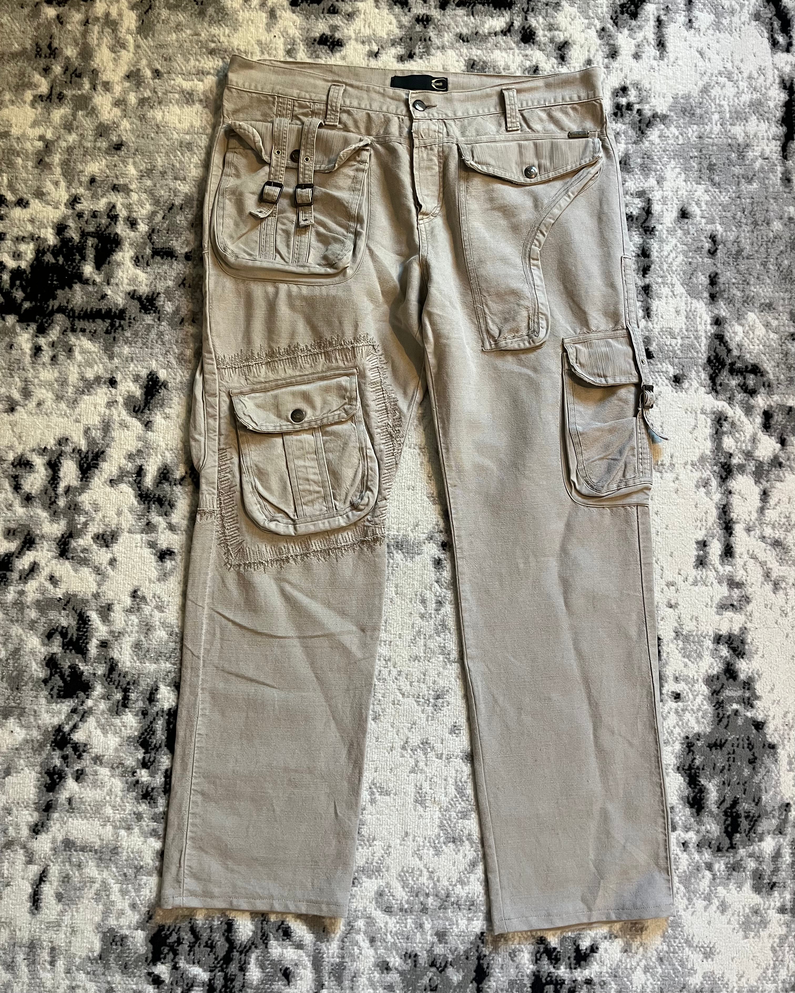 AW05 ジャストカヴァリ カーゴガンパンツ(L/XL)