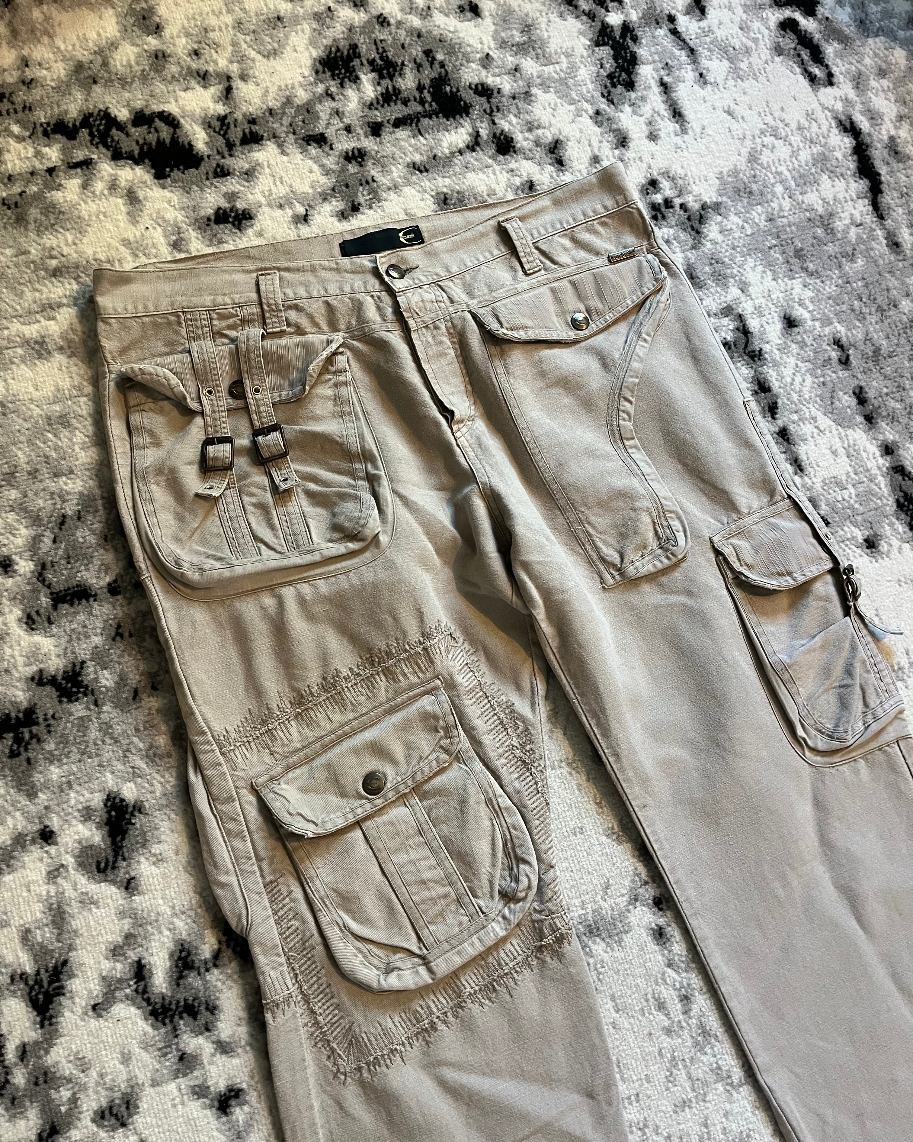 AW05 ジャストカヴァリ カーゴガンパンツ(L/XL)