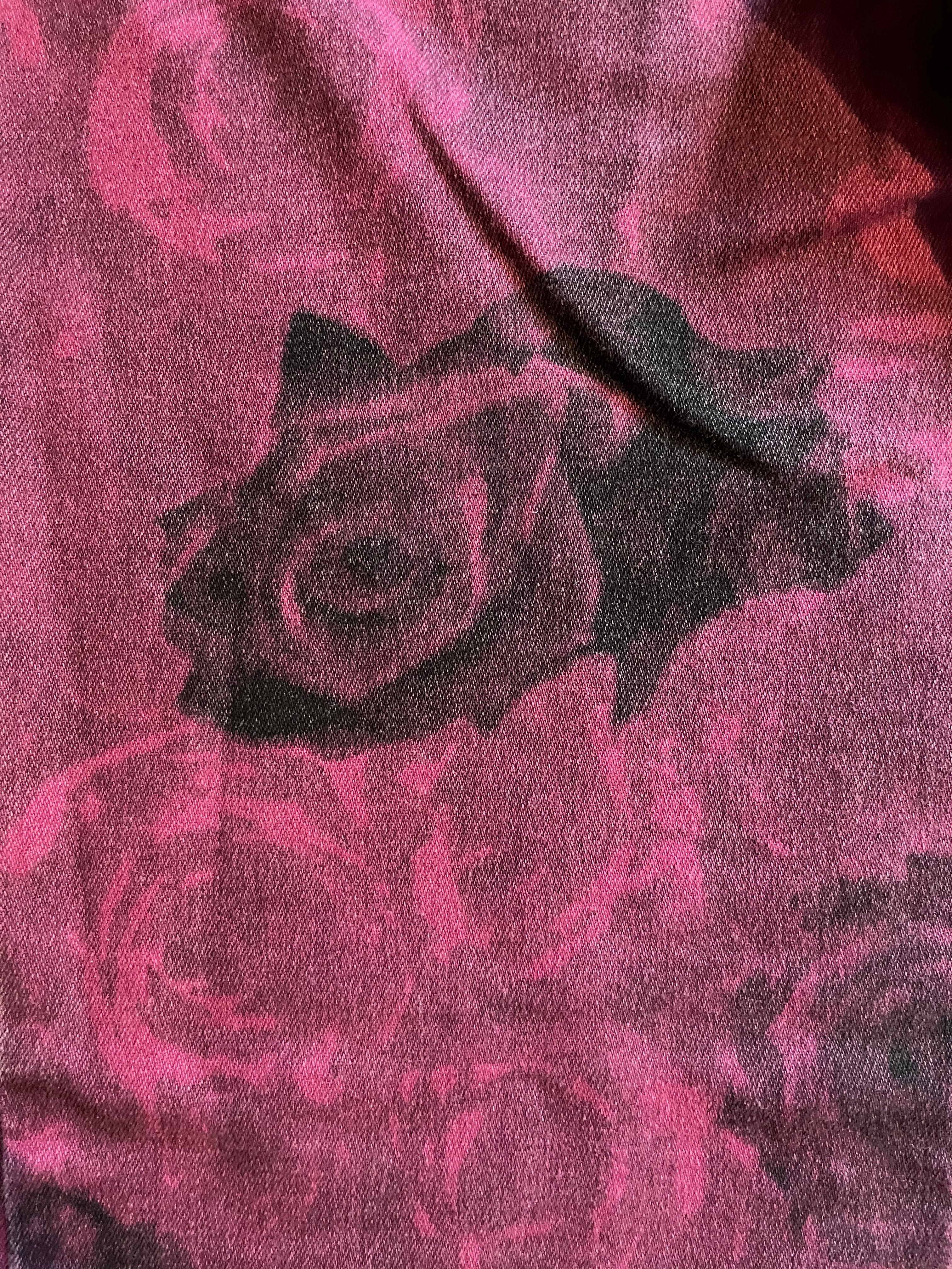 2000s Cavalli Nocturnal Rose Blossom Pants