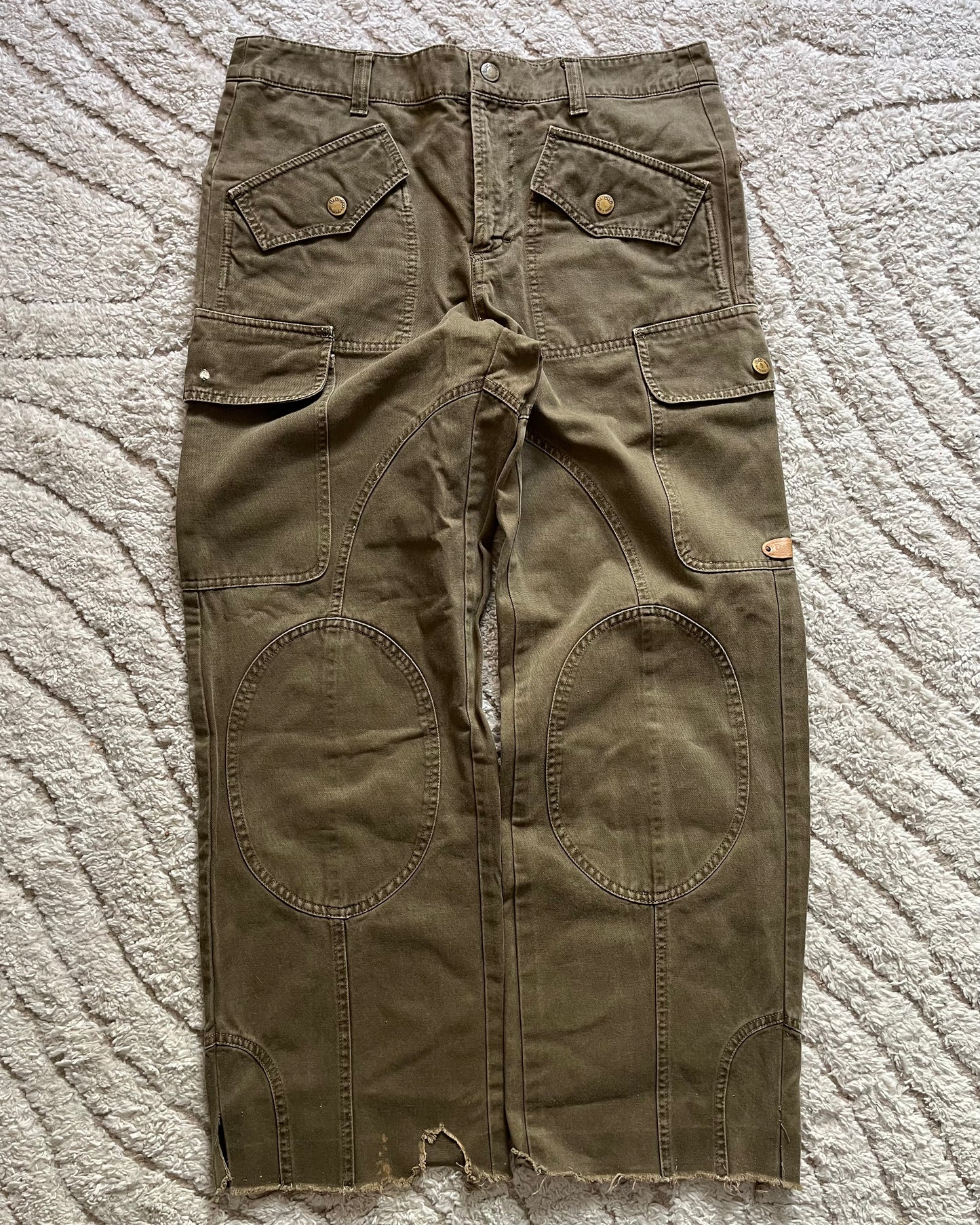 2003 Dolce & Gabbana double knee Cargo Pants (M)