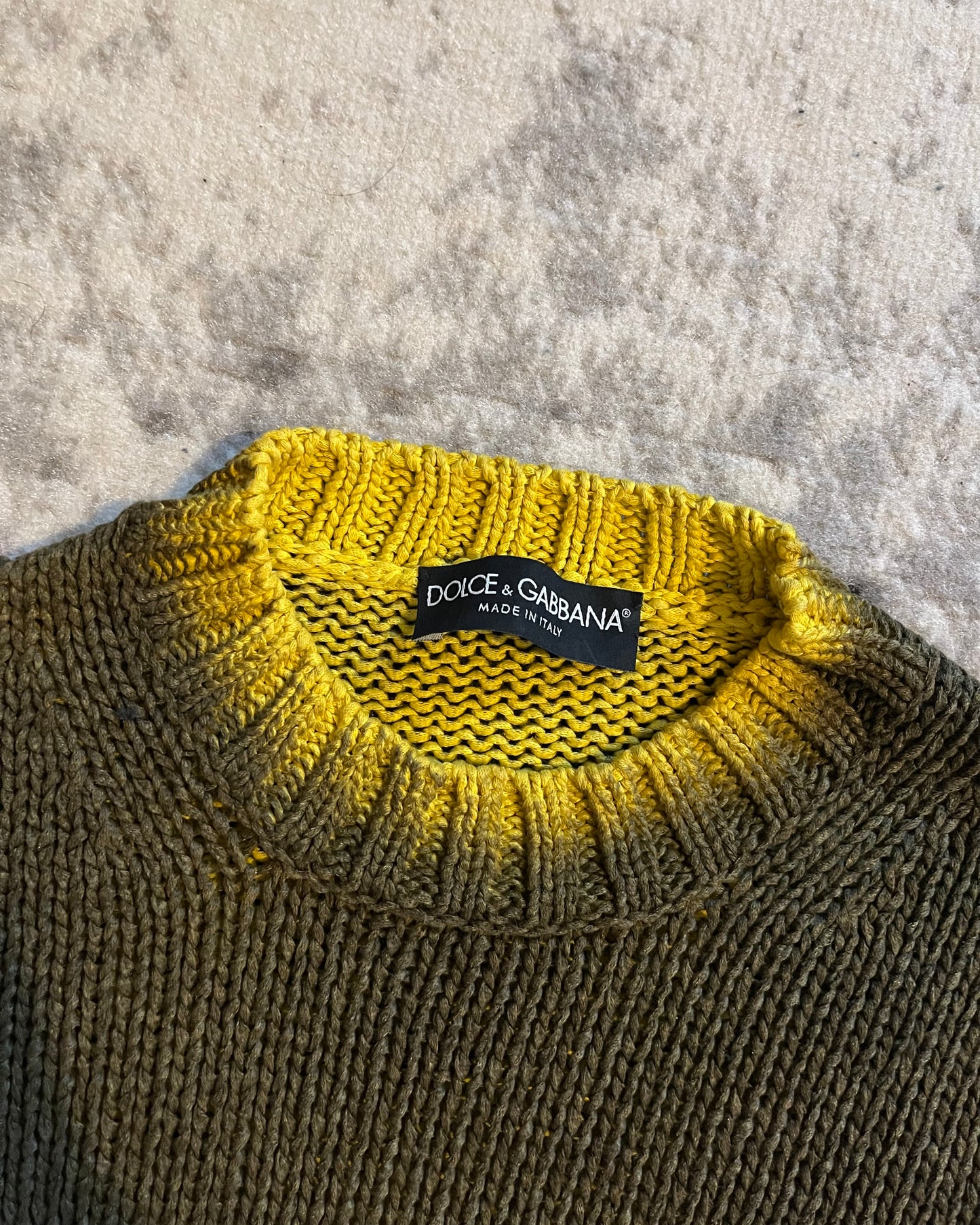 00s Dolce & Gabbana Golden Ombre Delight Sweater (S)