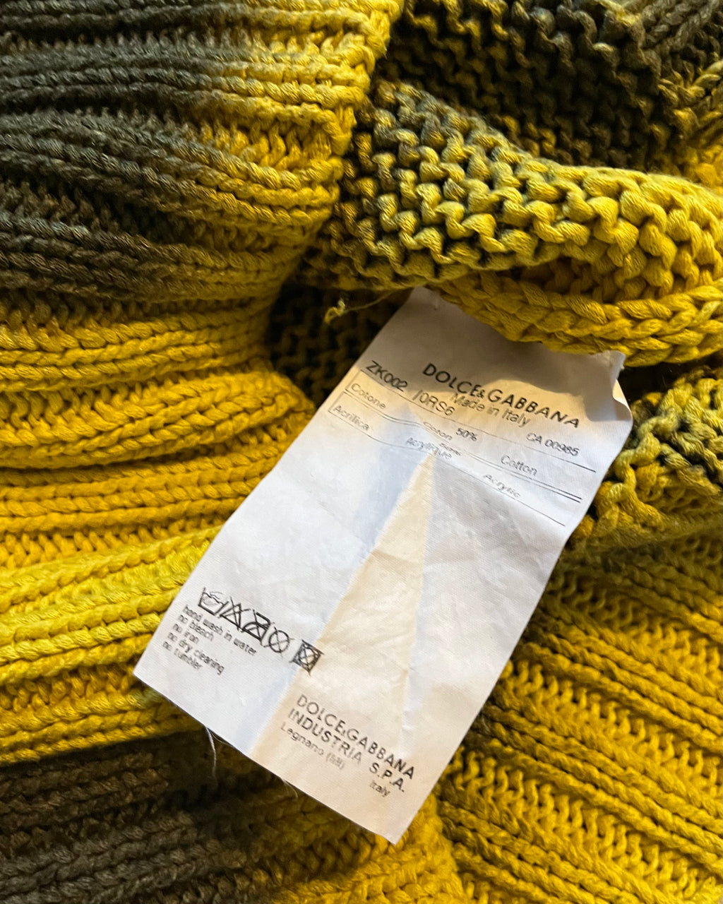 00年代 ドルチェ＆ガッバーナ ゴールデン オンブル ディライト セーター (S)