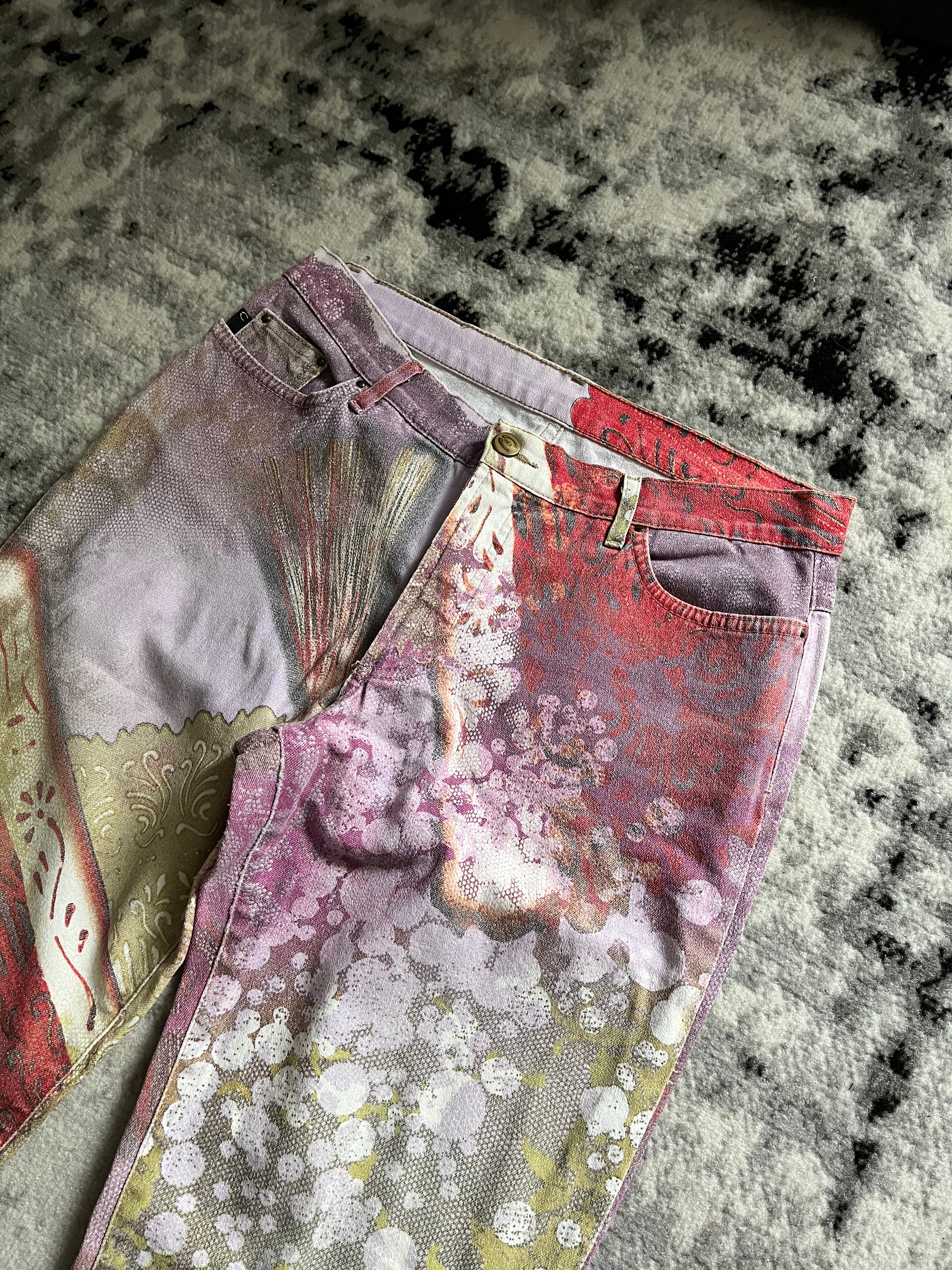 SS05 Cavalli Psycho Smooth Crazy Pants (S/M)