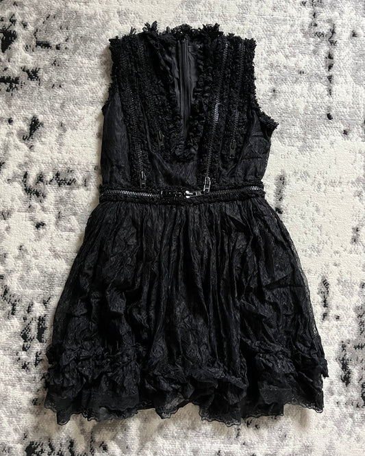 Givenchy Limited Shadow Lace Utility Zippers Dress by Riccardo Tisci