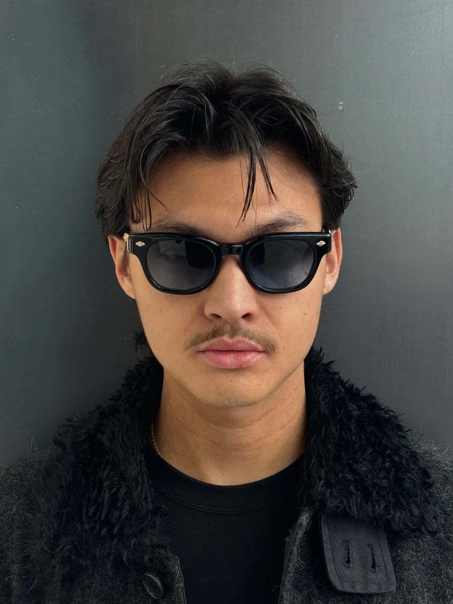 Chrome Hearts Black Acetate Jenna Tail yea Blue Gradient Square Sunglasses QQsqwzIp 2
