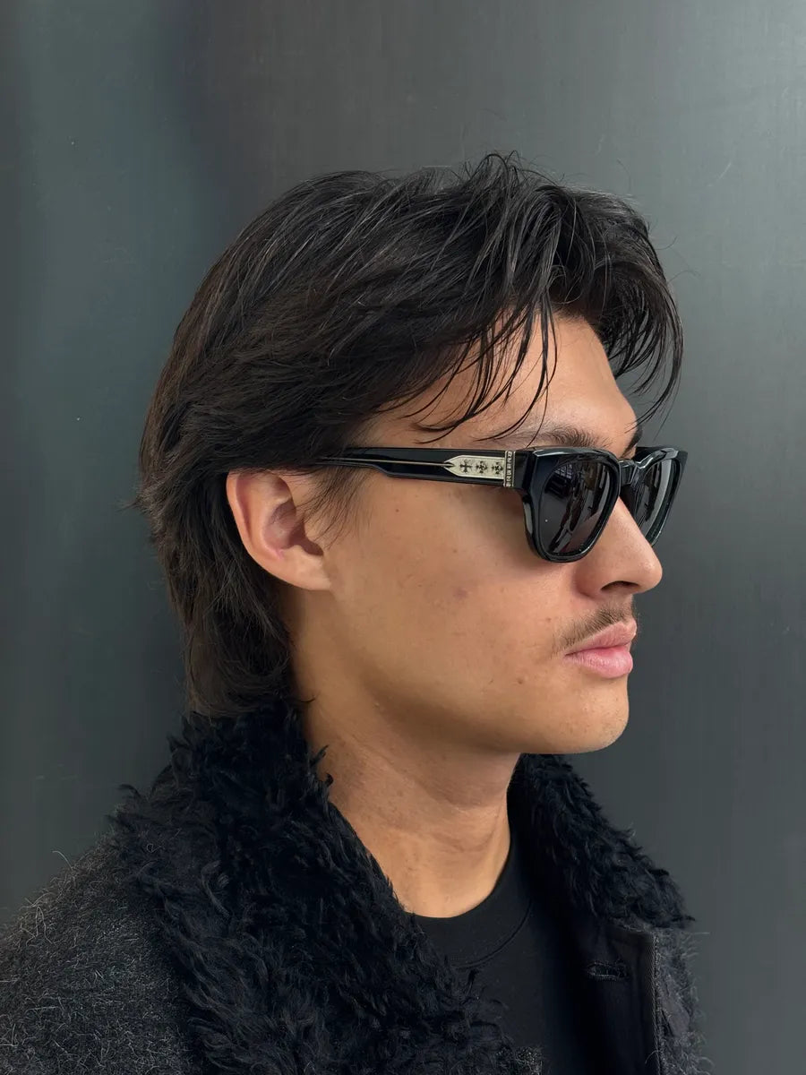 Chrome Hearts Black Acetate Midixathrill Logo Sunglasses KjxWUksN 2