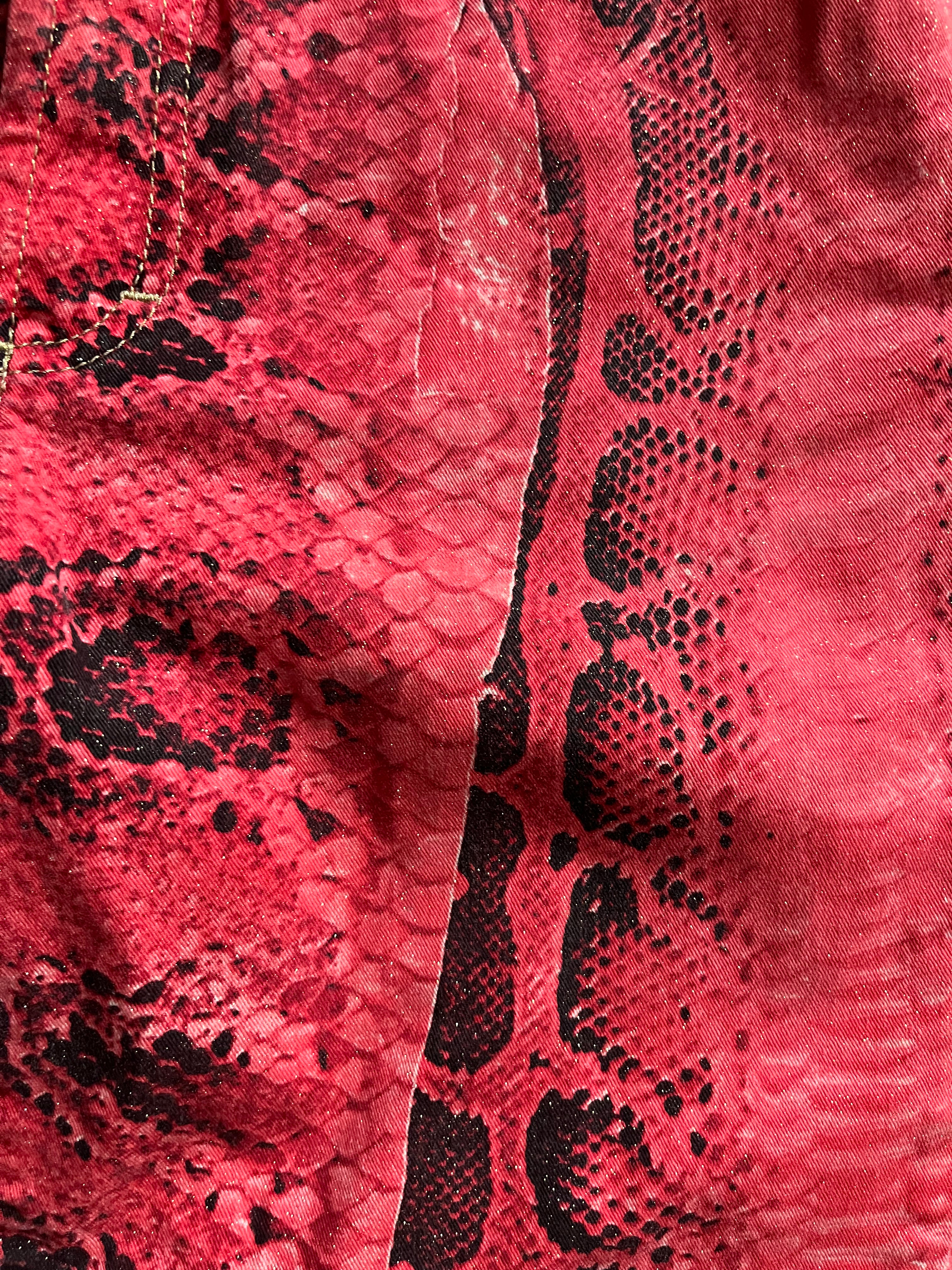 2006 Just Cavalli Funky Devil Python Pants (XS)