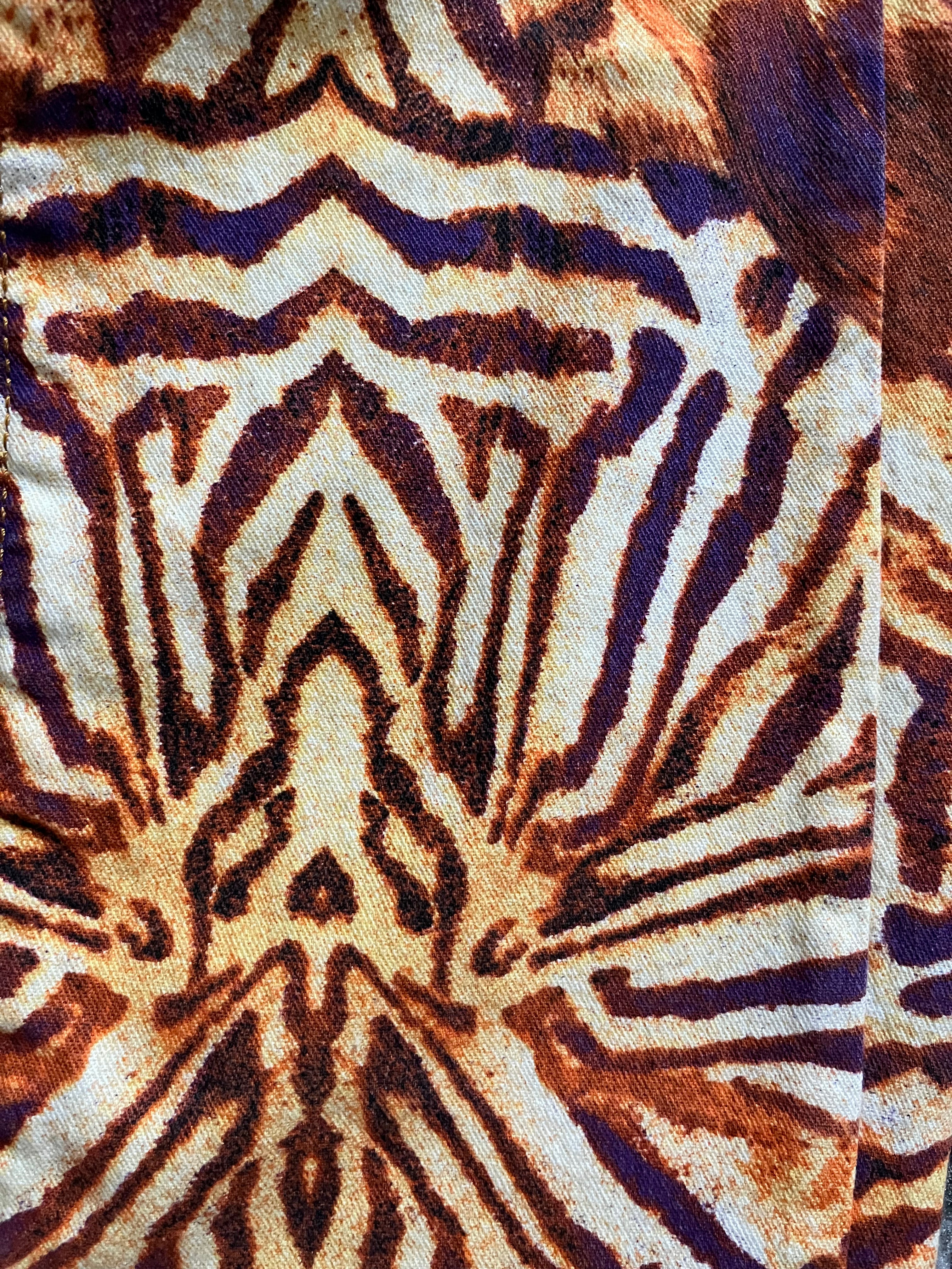 00s Just Cavalli Fire Lyric Rockstar パンツ (S)