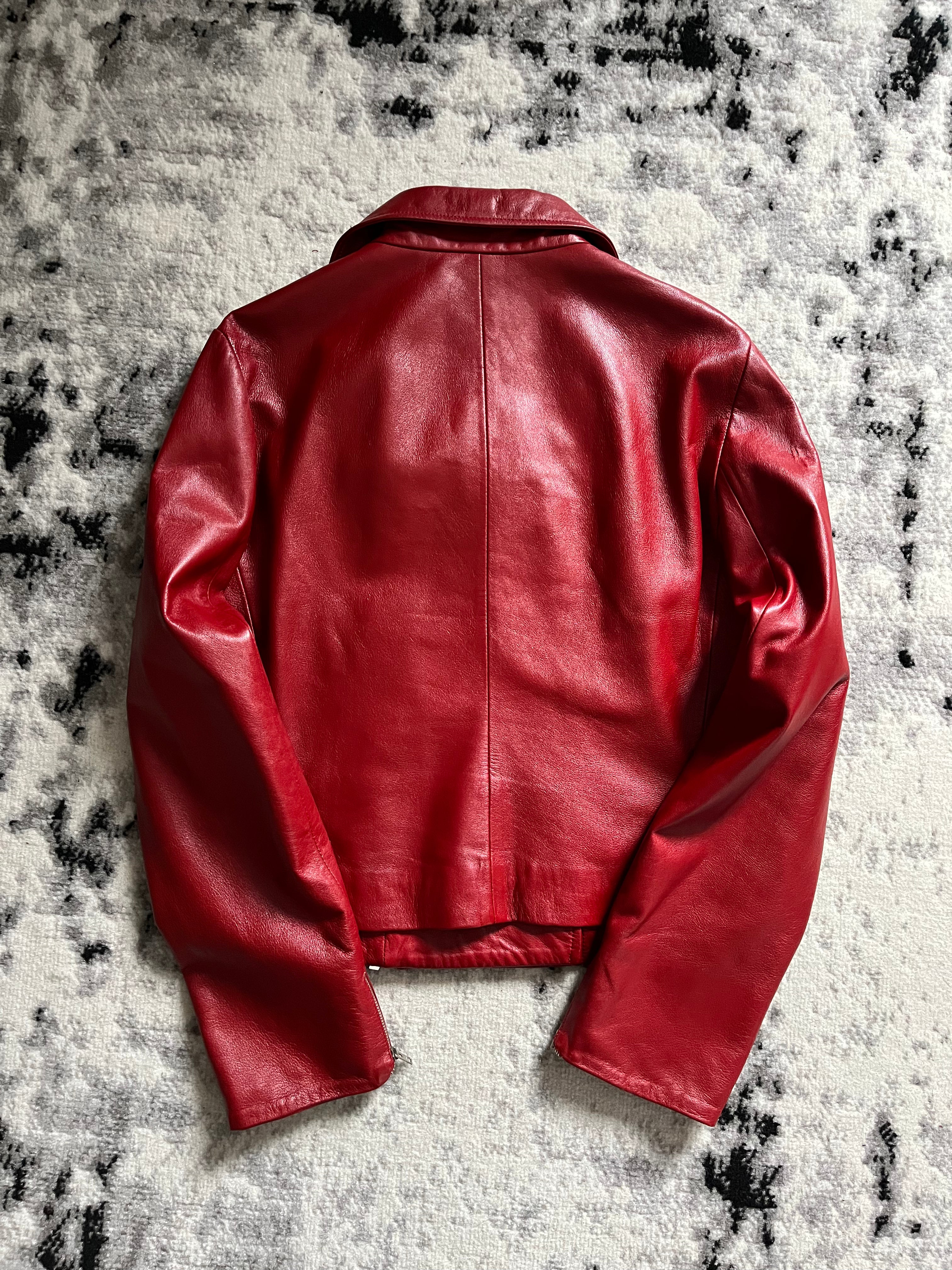 2000s Dolce & Gabbana Red Biker Leather Jacket – Dolce Vita Hub 2000s Dolce & Gabbana Red Biker Leather Jacket – Dolce Vita Hub