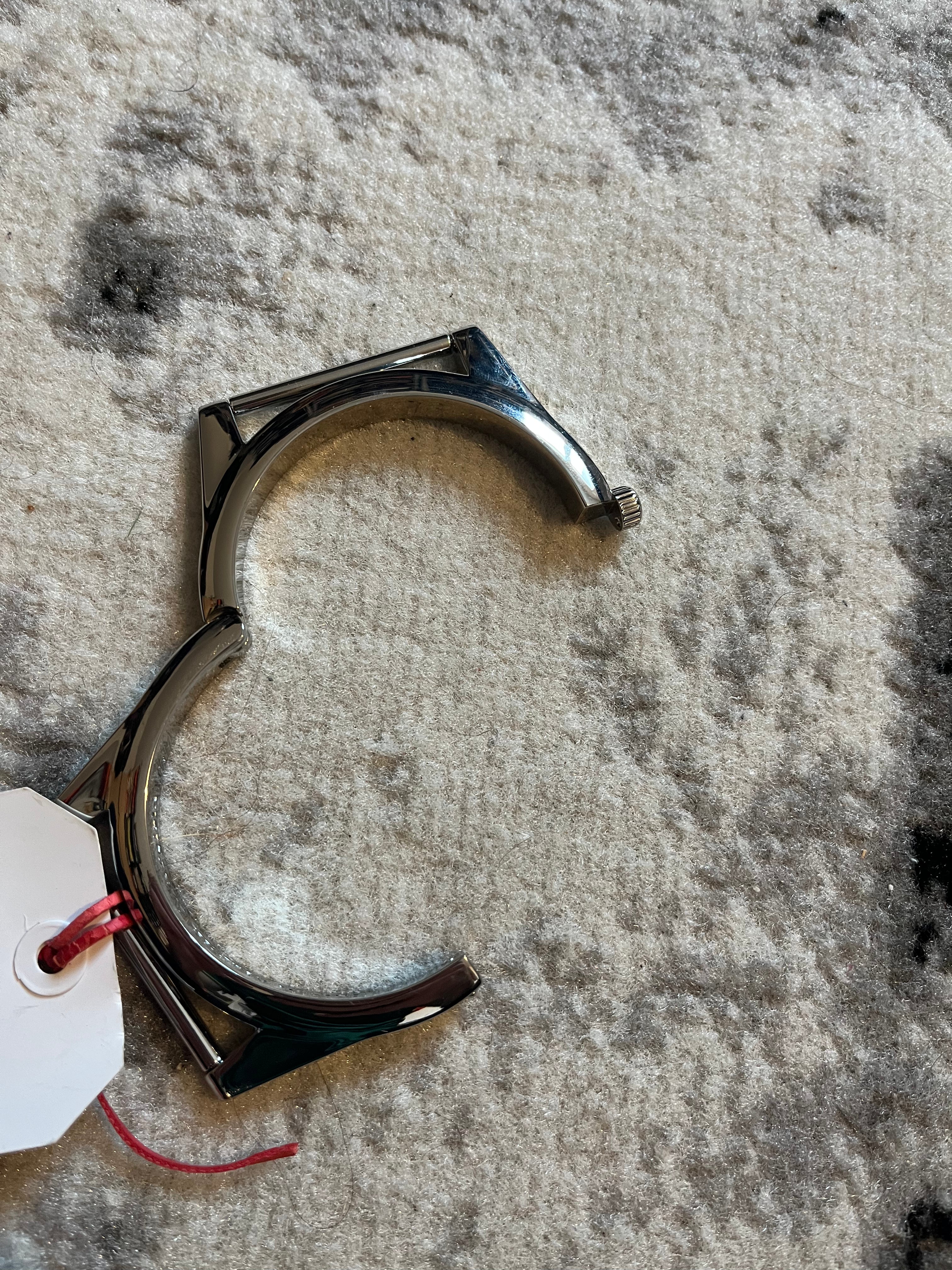 Maison Margiela Enlarged Watch Frame Bracelet silver