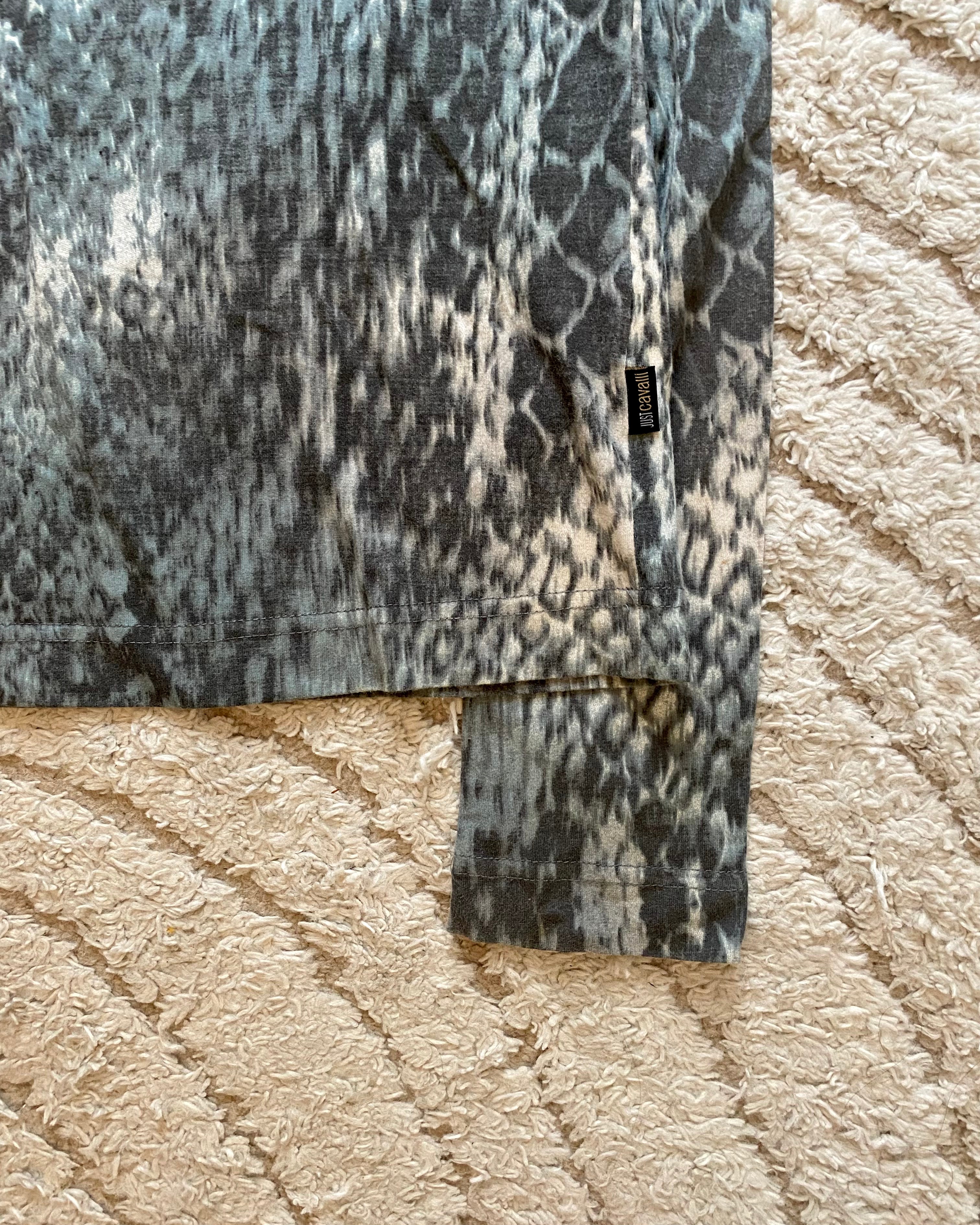 00's Just Cavalli 長袖トップ ブルースケール(S)