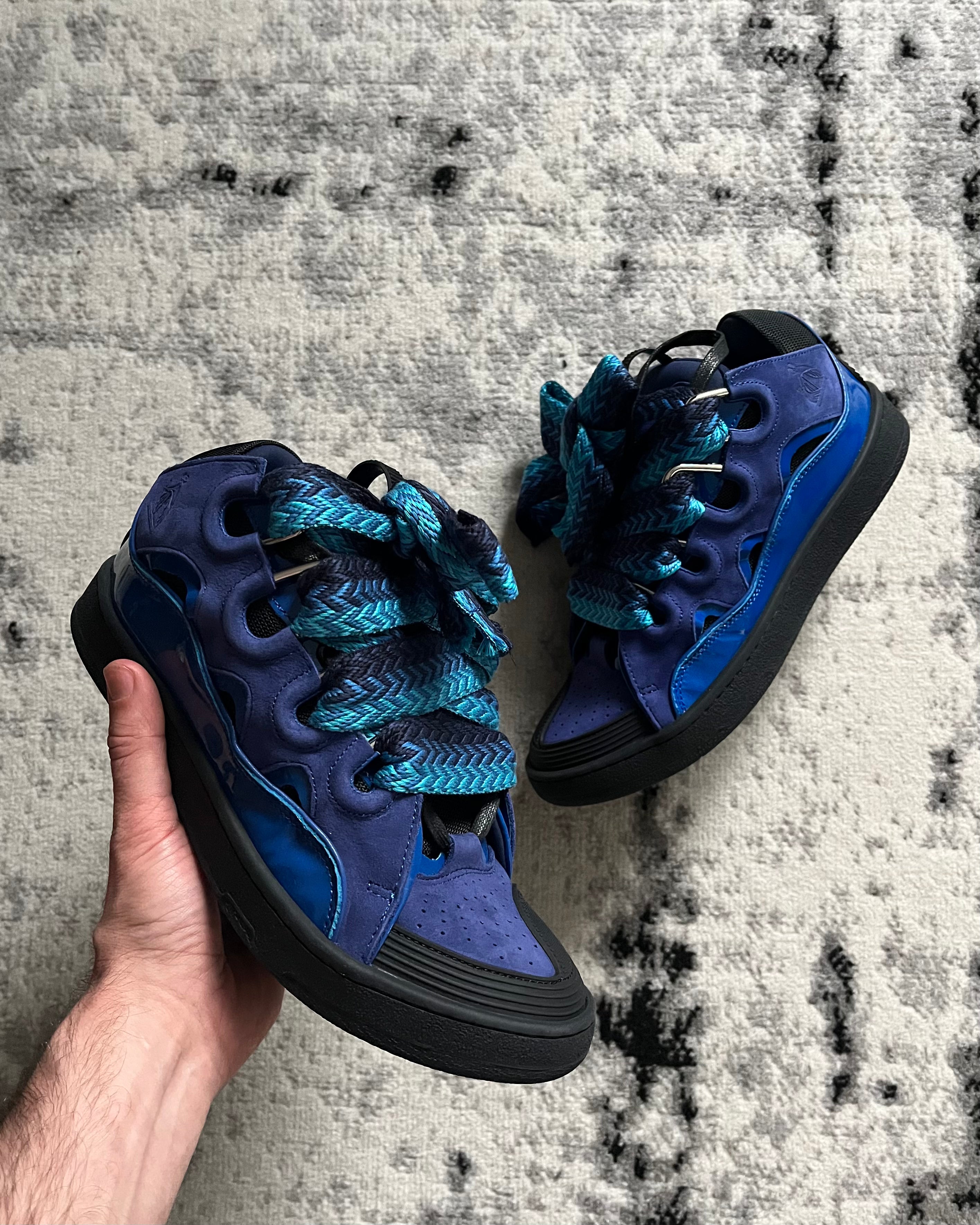 Lanvin Curb Tenis Aqua Sneakers (43eu/us9,5)