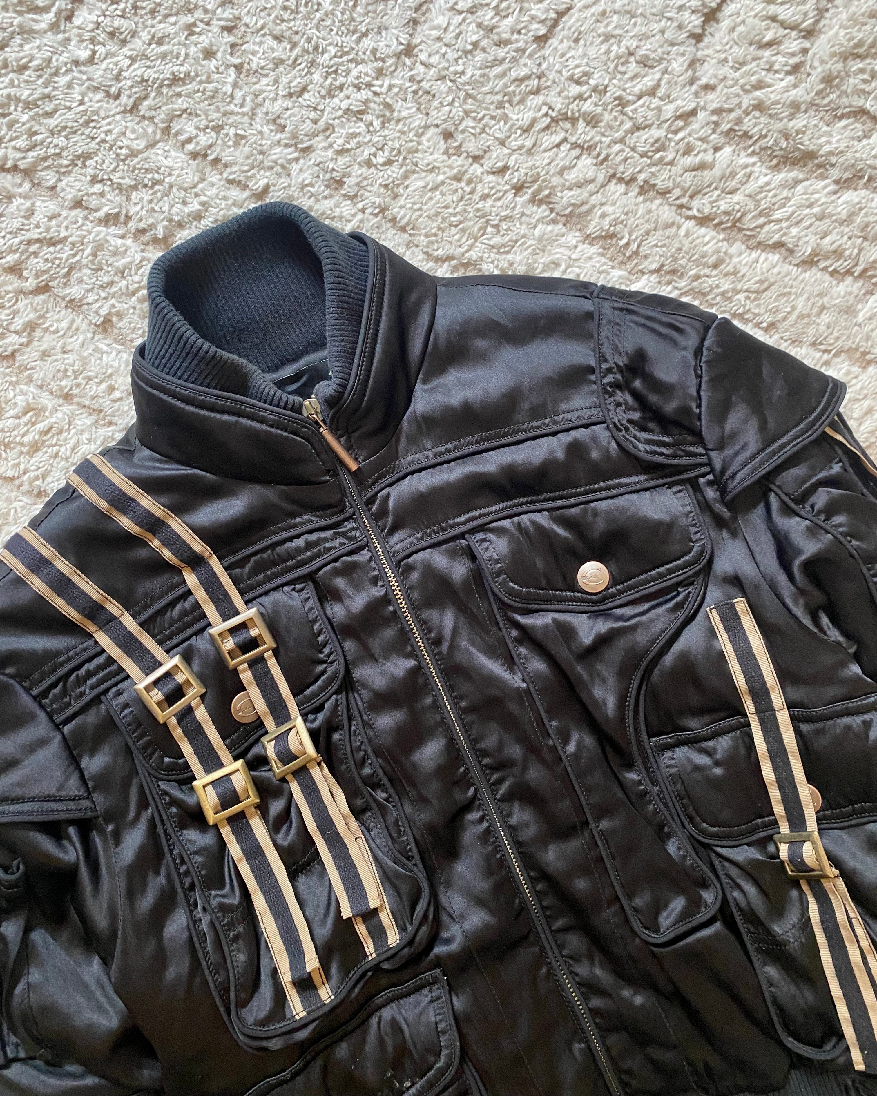 AW05 Cavalli Cargo Gun Utility Bomber Jacket (XS)