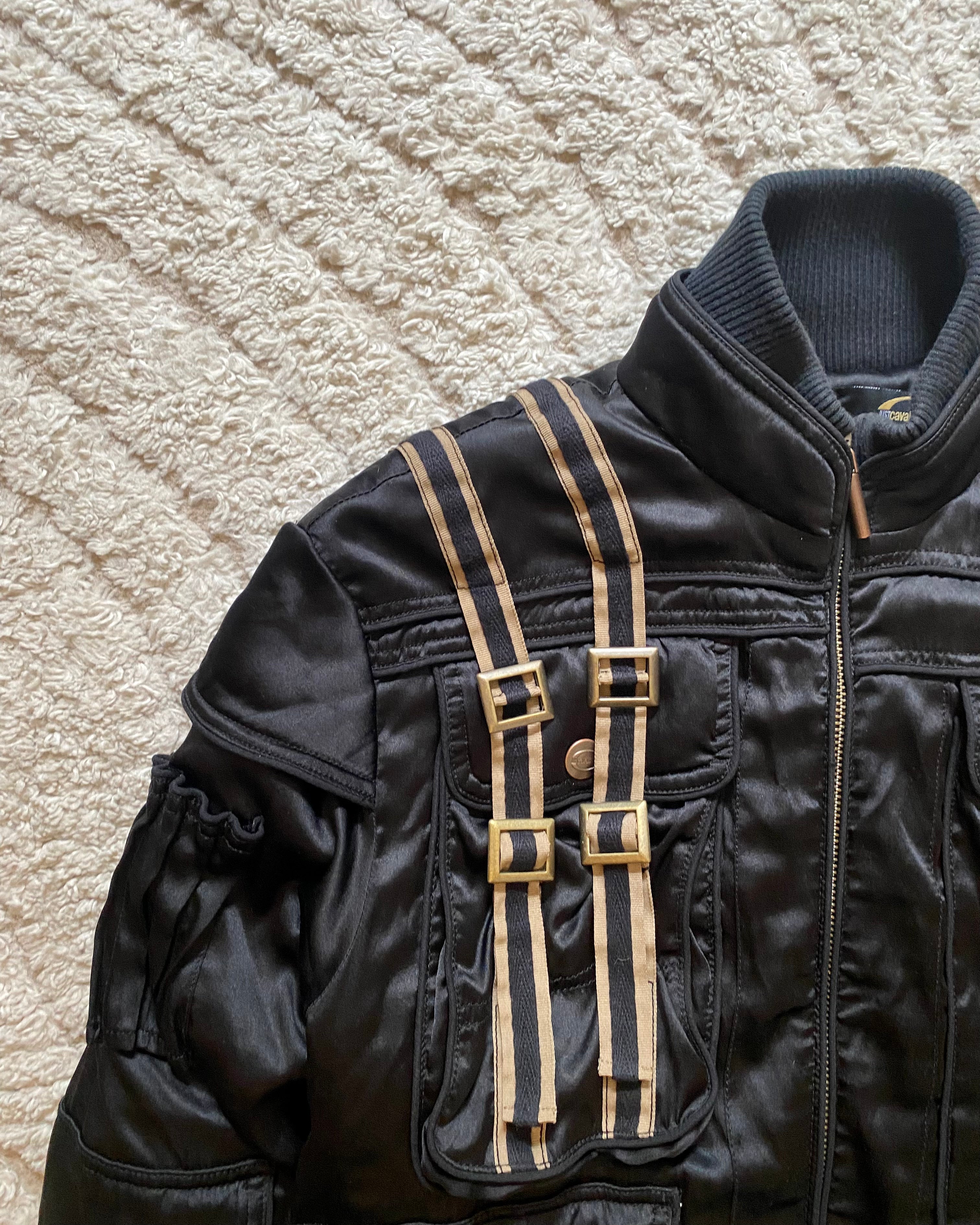 AW05 Cavalli Cargo Gun Utility Bomber Jacket (XS)