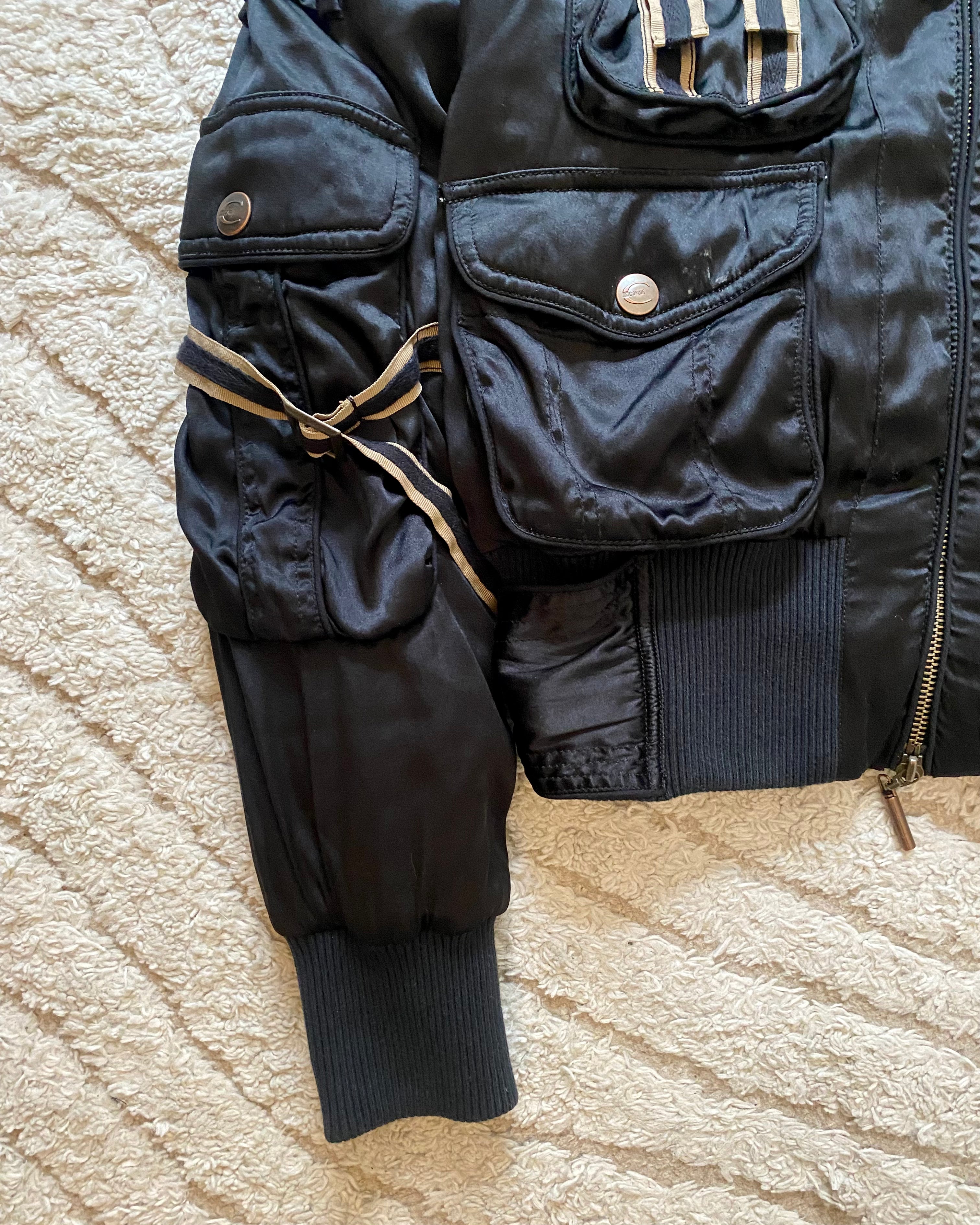 AW05 Cavalli Cargo Gun Utility Bomber Jacket (XS)