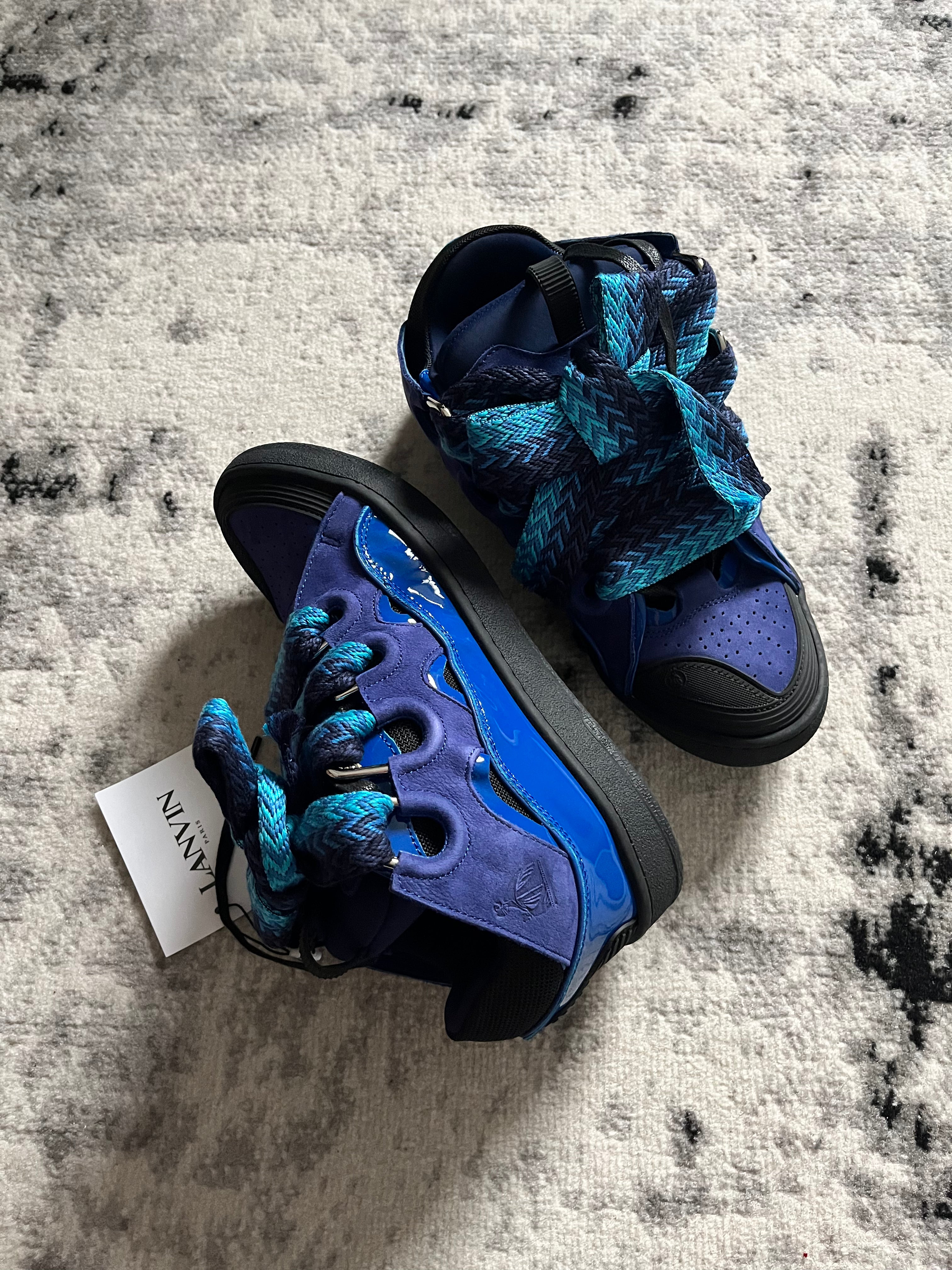 Lanvin Curb Tenis Aqua Sneakers (43eu/us9,5)