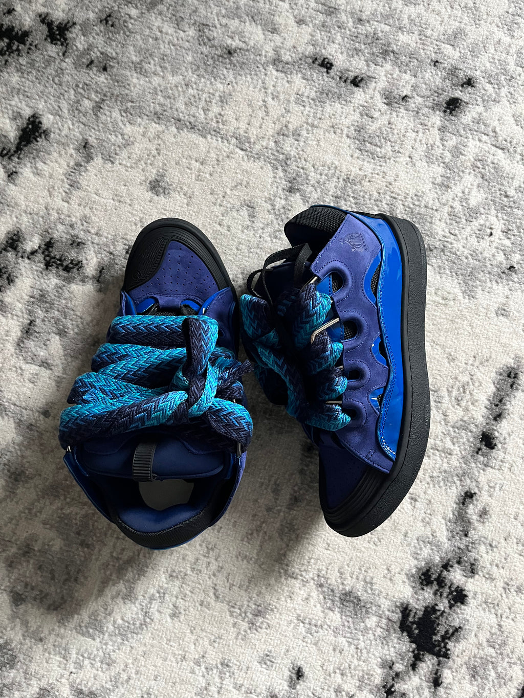 Lanvin Curb Tenis Aqua Sneakers (43eu/us9,5)