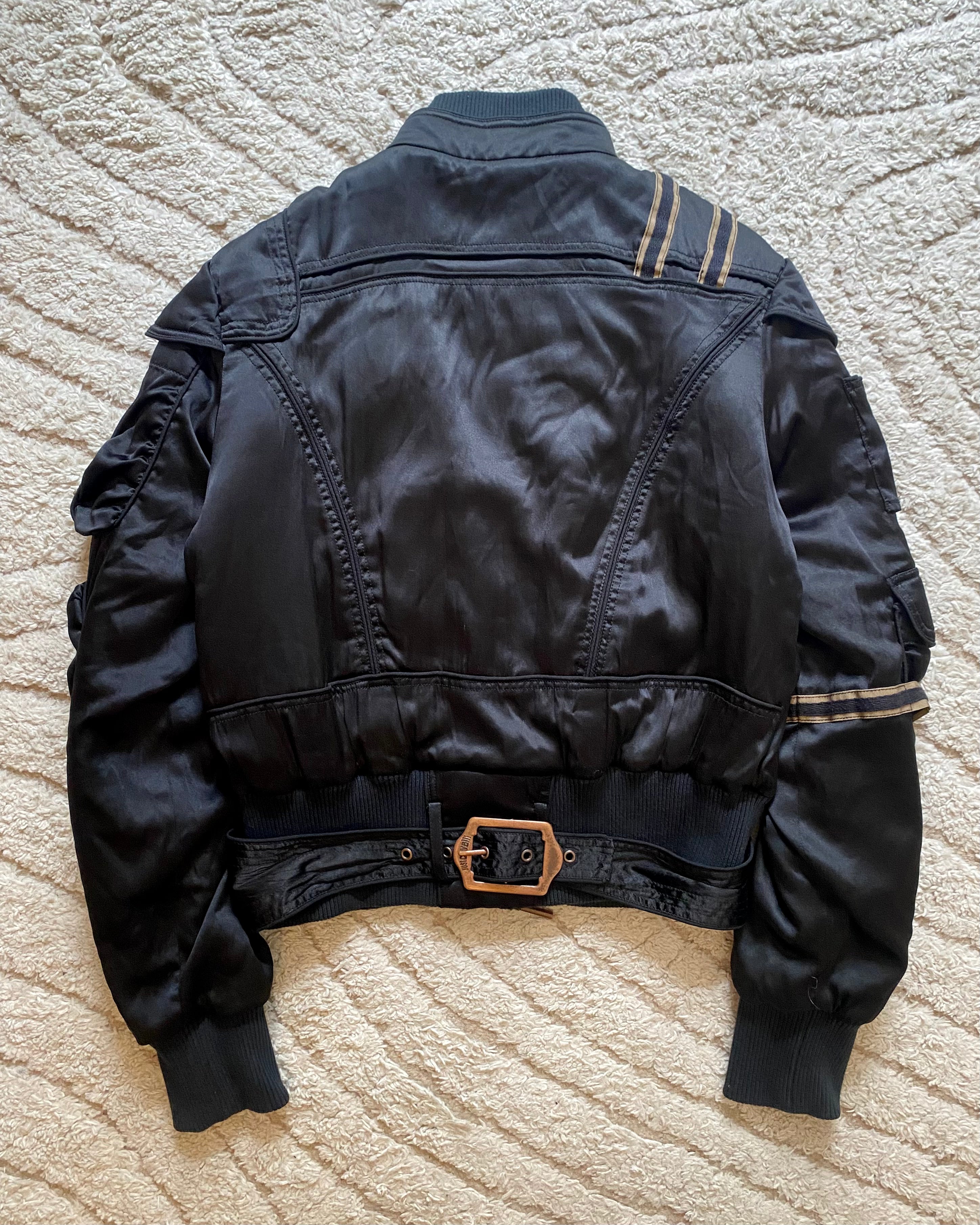 AW05 Cavalli Cargo Gun Utility Bomber Jacket (XS)