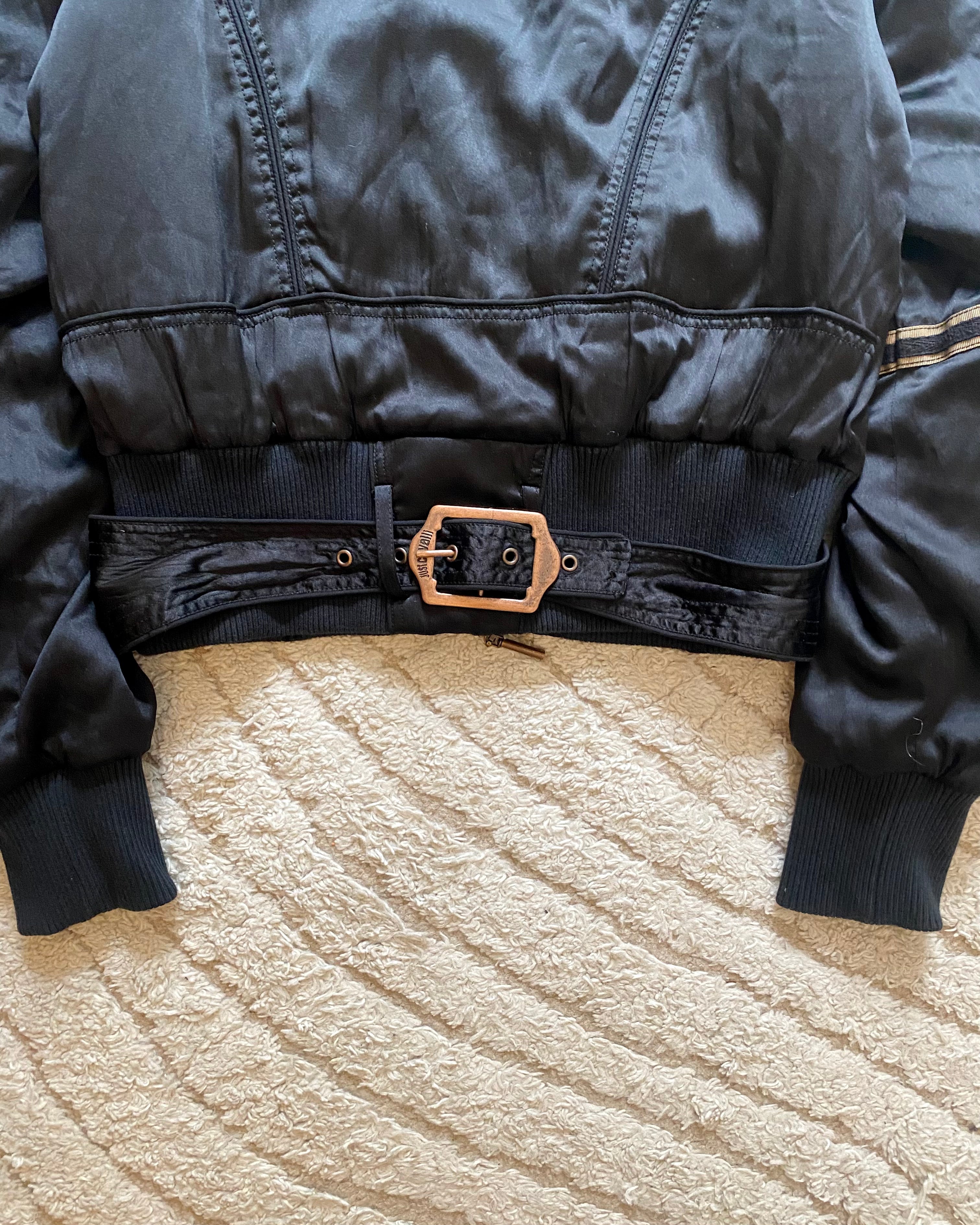 AW05 Cavalli Cargo Gun Utility Bomber Jacket (XS)