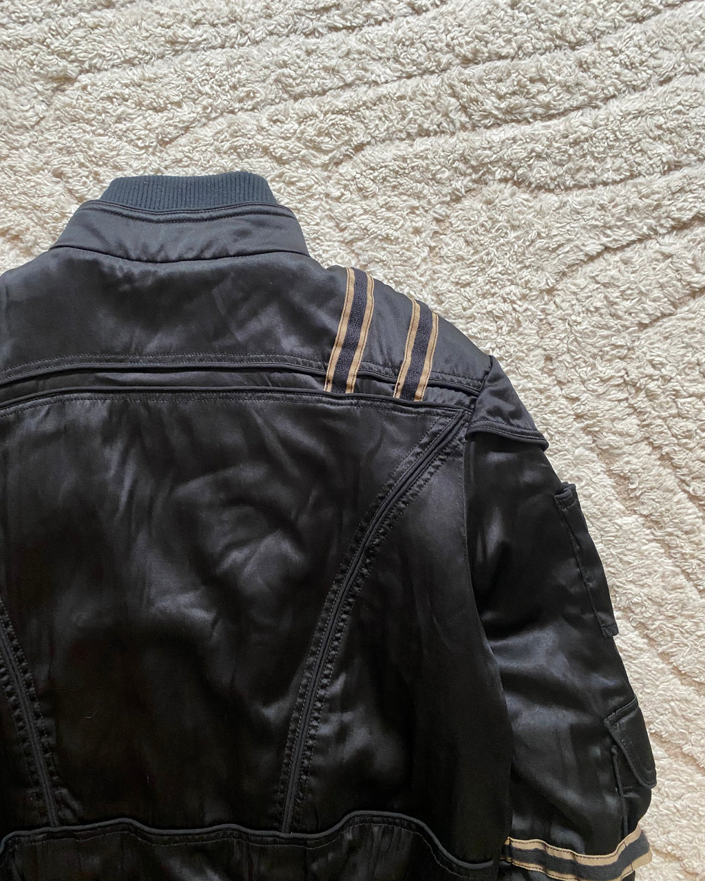 AW05 Cavalli Cargo Gun Utility Bomber Jacket (XS)