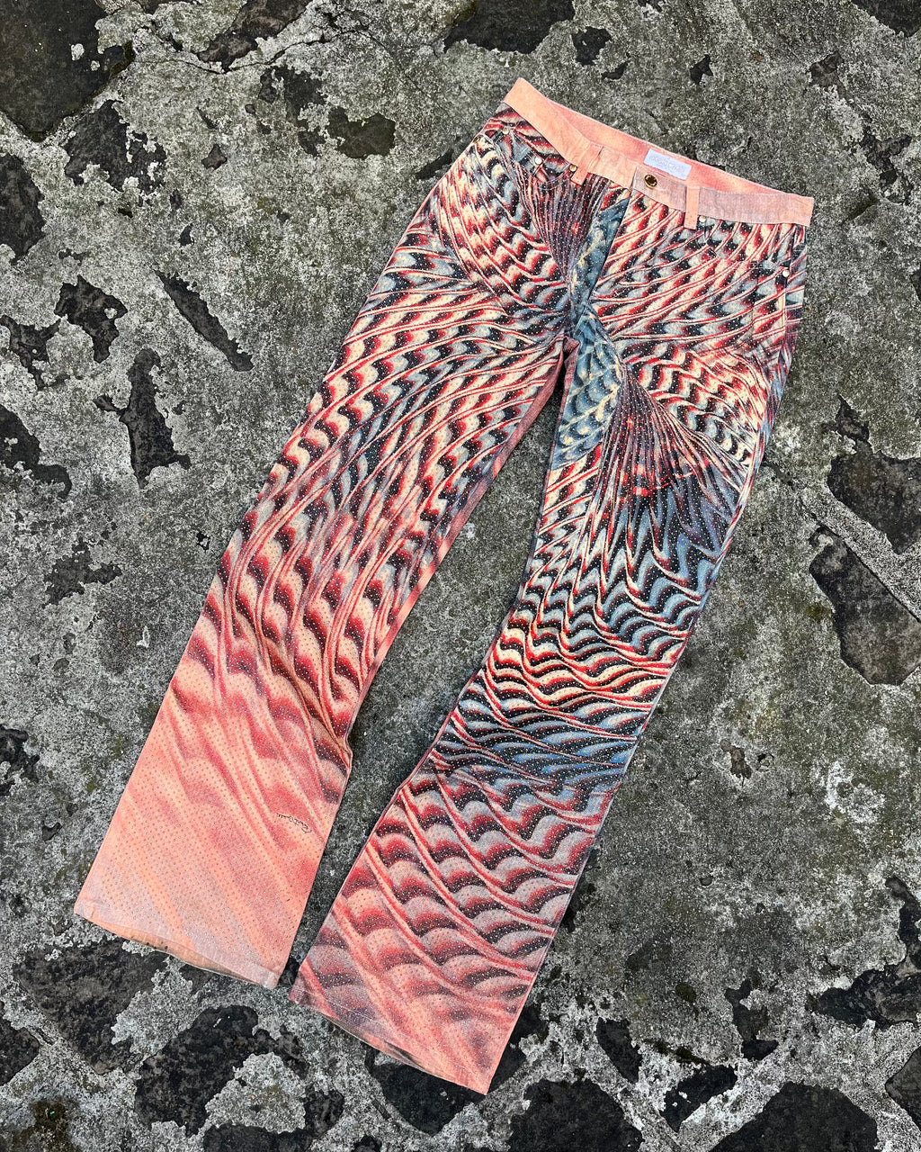 SS01 Roberto Cavalli LSD Psychadelic Pants Scales