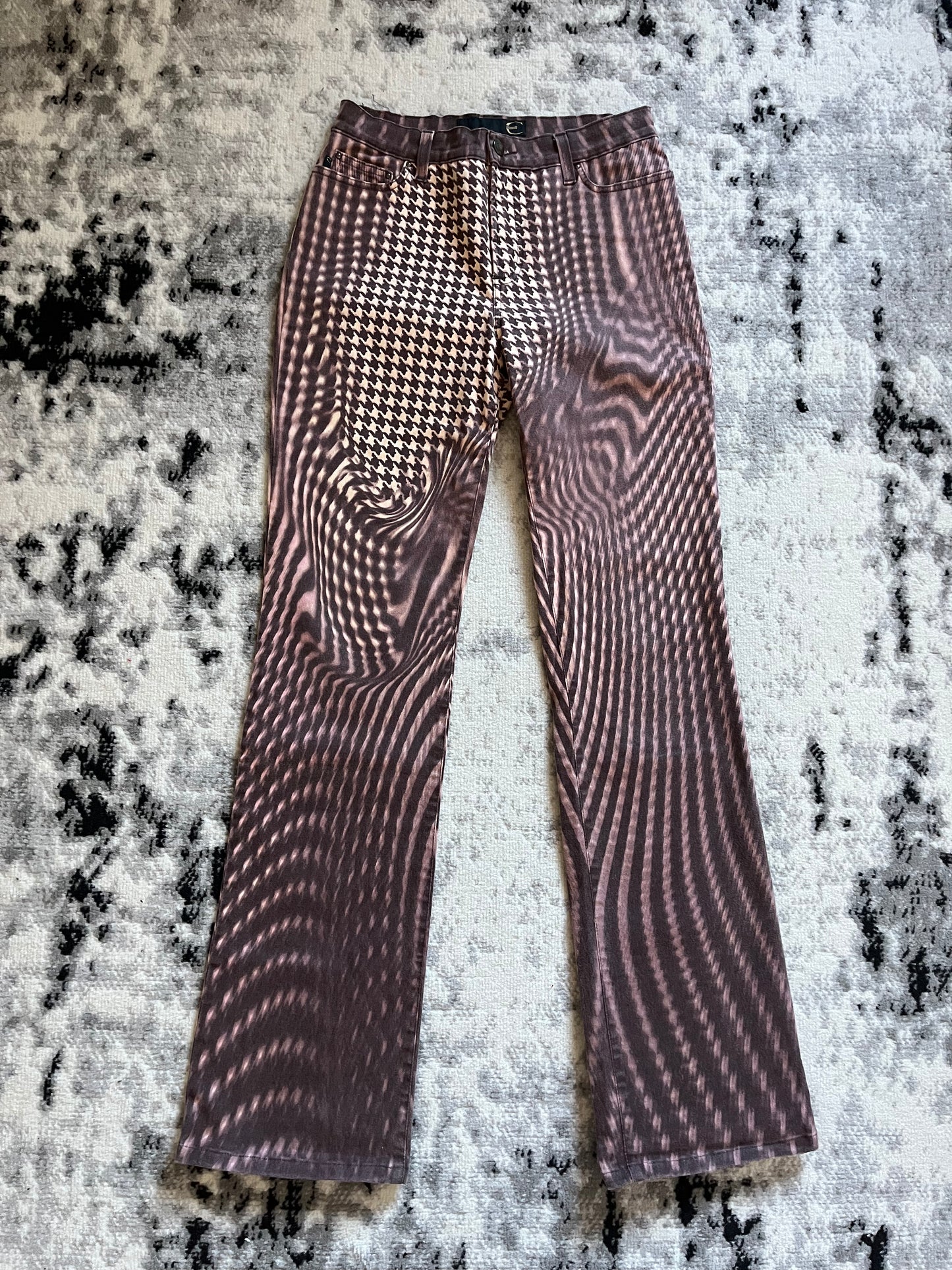 SS2001 Roberto Cavalli Psychedelic Purple Pants (XS/S)
