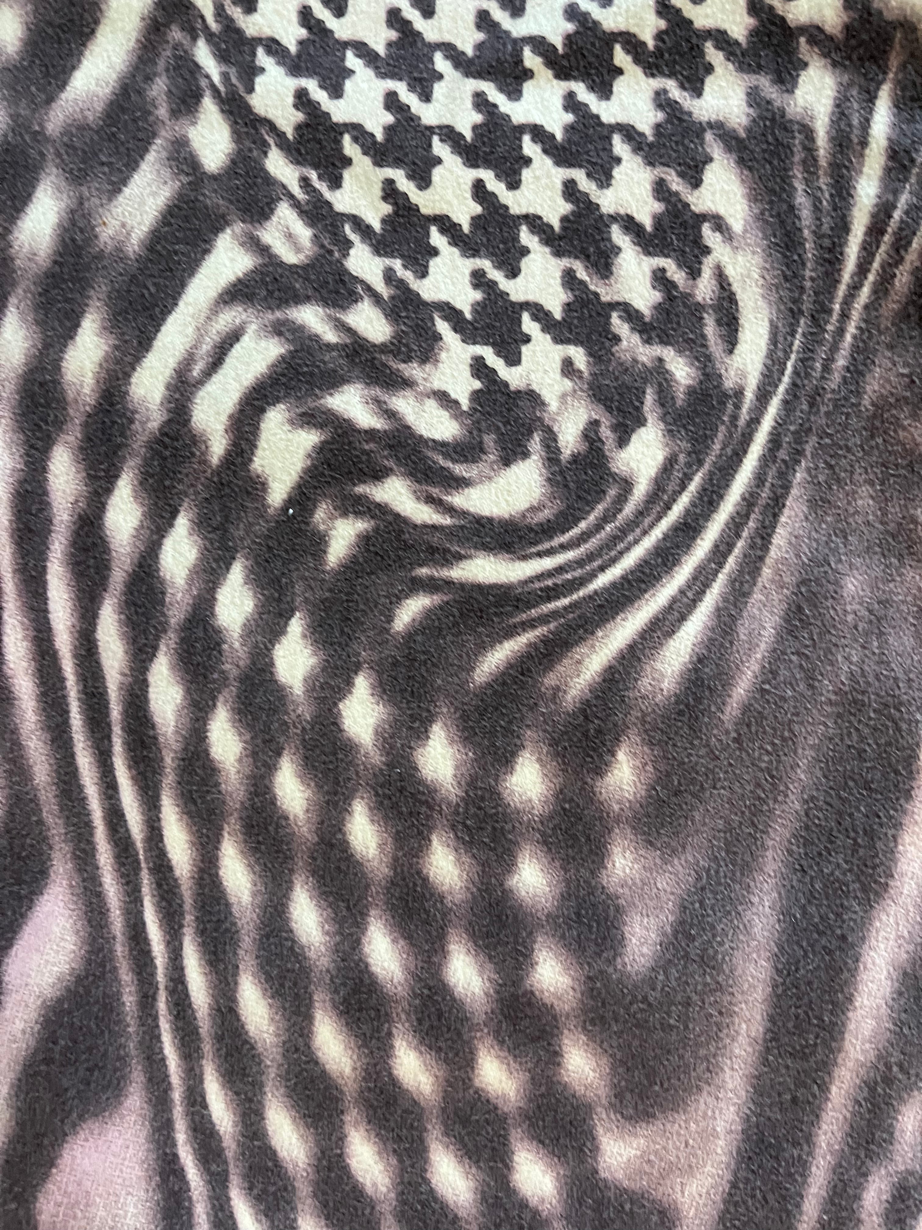 SS2001 Roberto Cavalli サイケデリック パープル パンツ (XS/S)