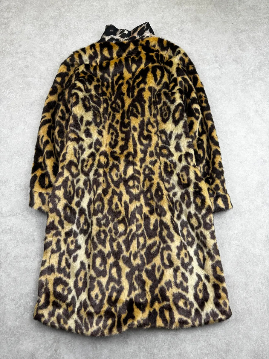 Dries Van Noten Leopard Faux Fur Coat pptmPlob 1