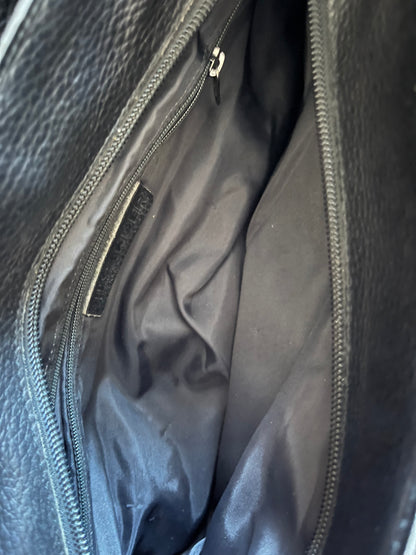 Jil Sander Triple Compartment Leather Shoulder Bag