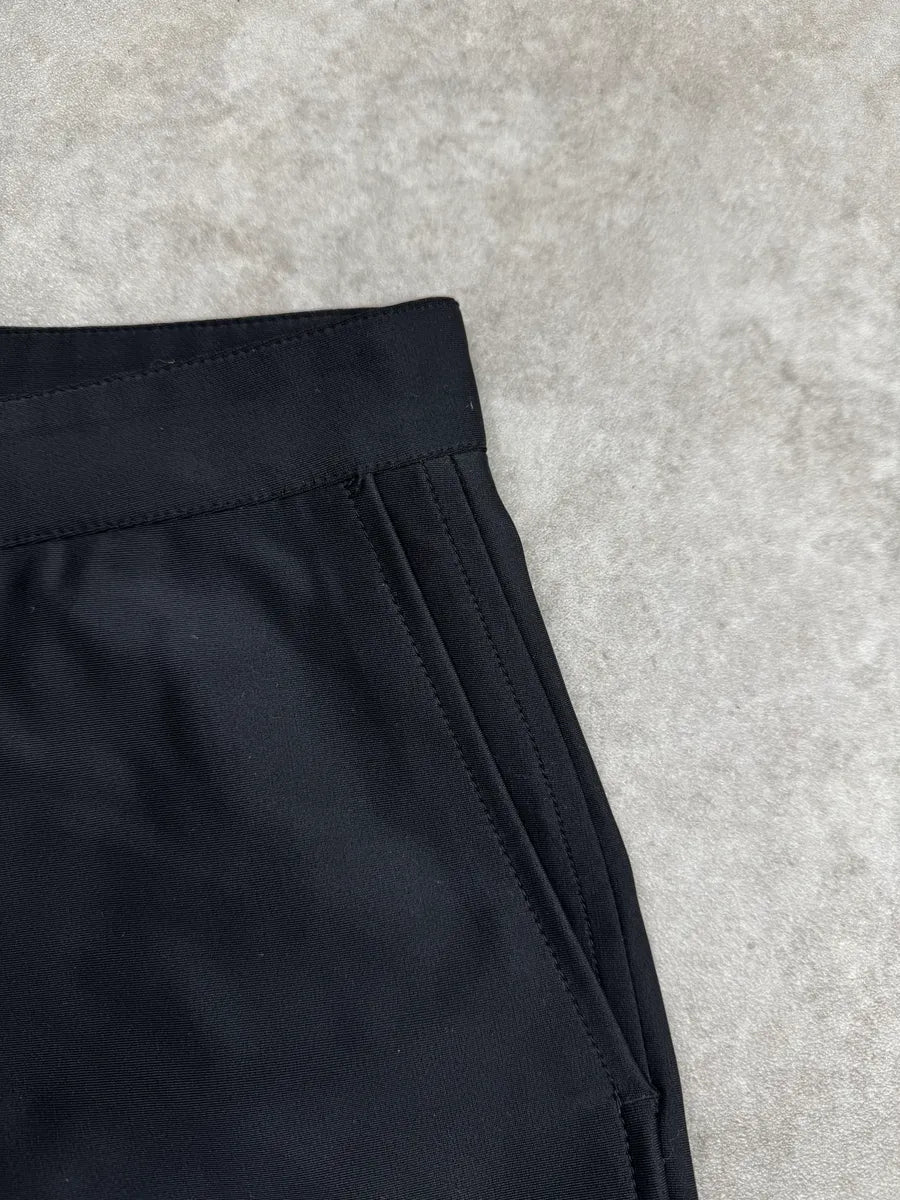 2000s Prada Linea Rossa Black Nylon Large Cozy Pants UPtILZhl 8