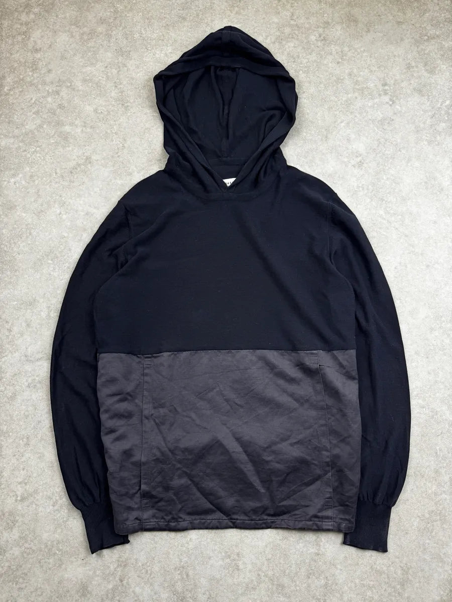 SS2014 Maison Margiela Navy Panelled Hoodie FBHZdAo 0