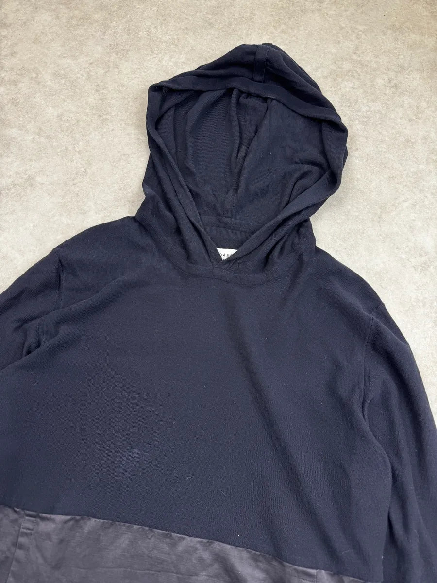 SS2014 Maison Margiela Navy Panelled Hoodie FBHZdAo 4