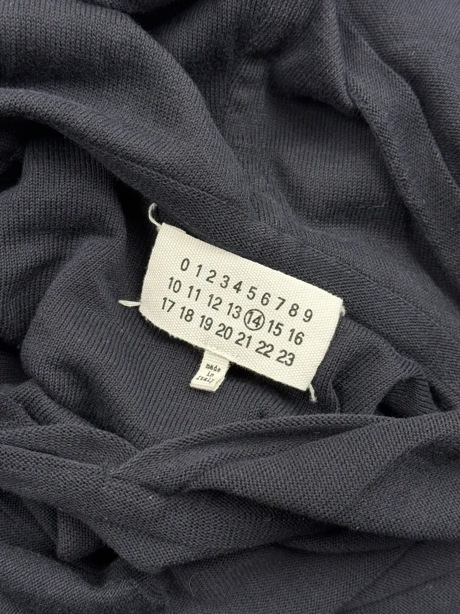 SS2014 Maison Margiela Navy Panelled Hoodie FBHZdAo 9