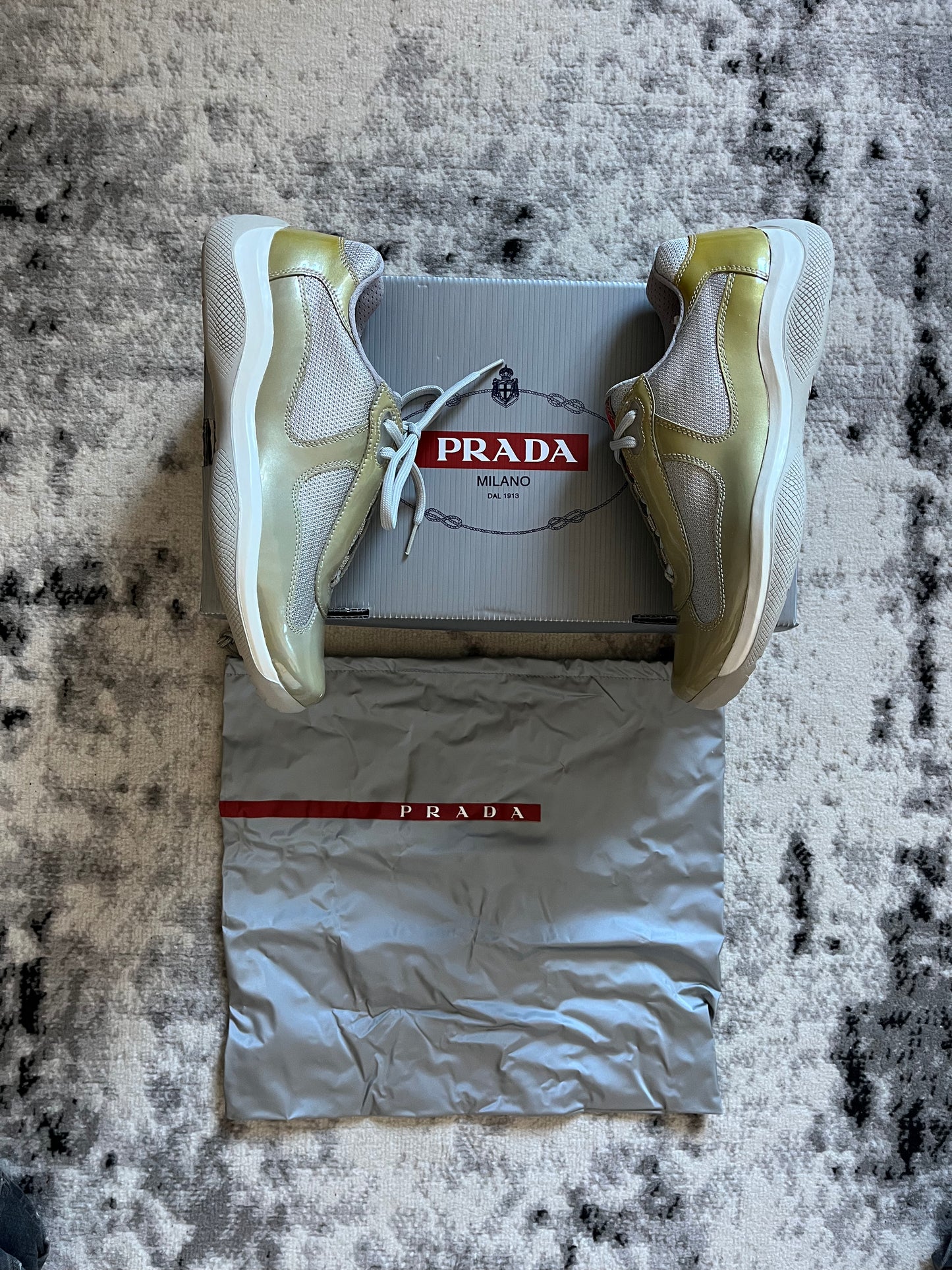 Prada America's Cup Green Apple Sneakers (41,5eu/8us)