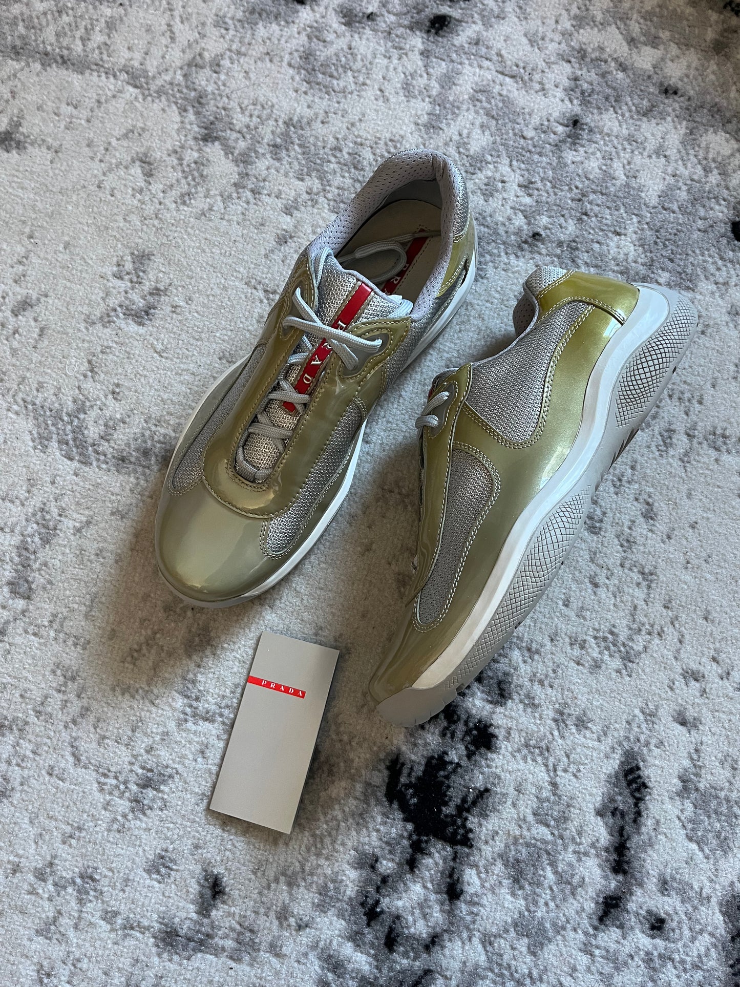 Prada America's Cup Green Apple Sneakers (41,5eu/8us)