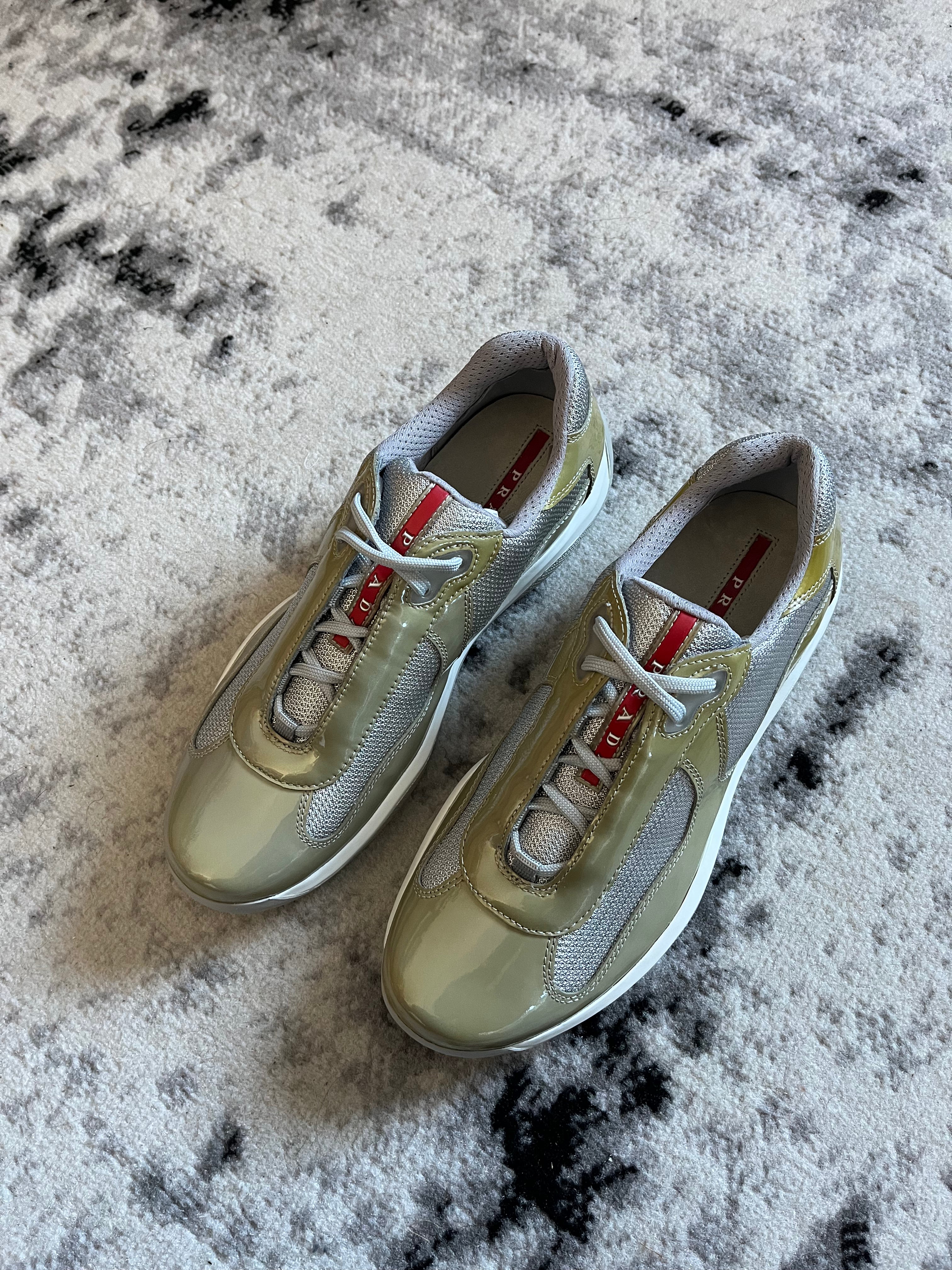 Prada America's Cup Green Apple Sneakers (41,5eu/8us)