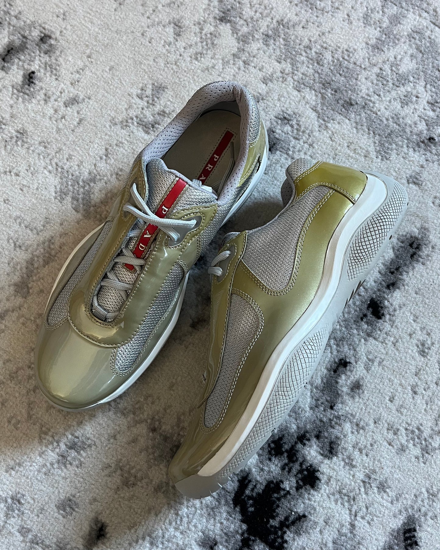 Prada America's Cup Green Apple Sneakers (41,5eu/8us)