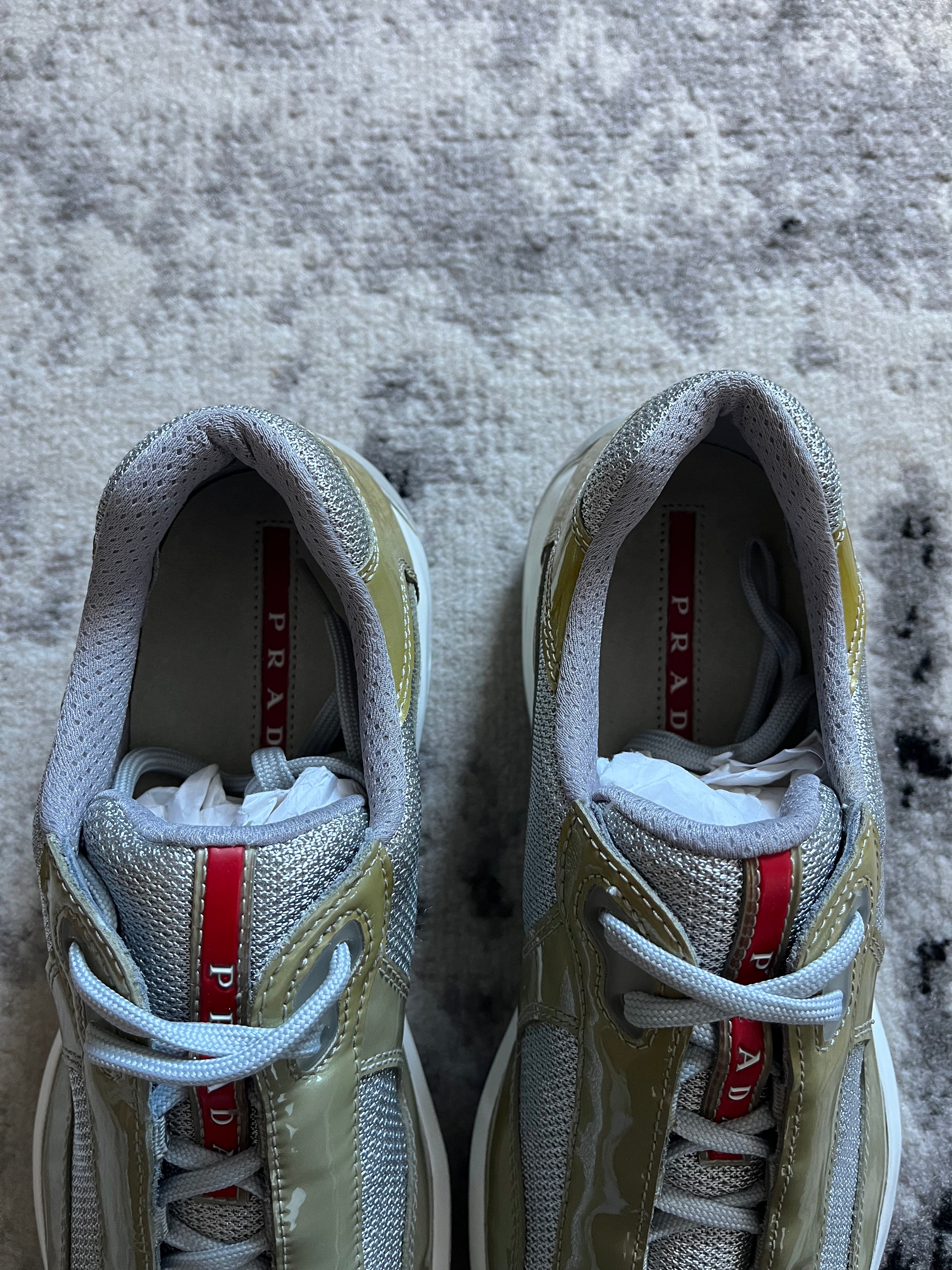 Prada America's Cup Green Apple Sneakers (41,5eu/8us)