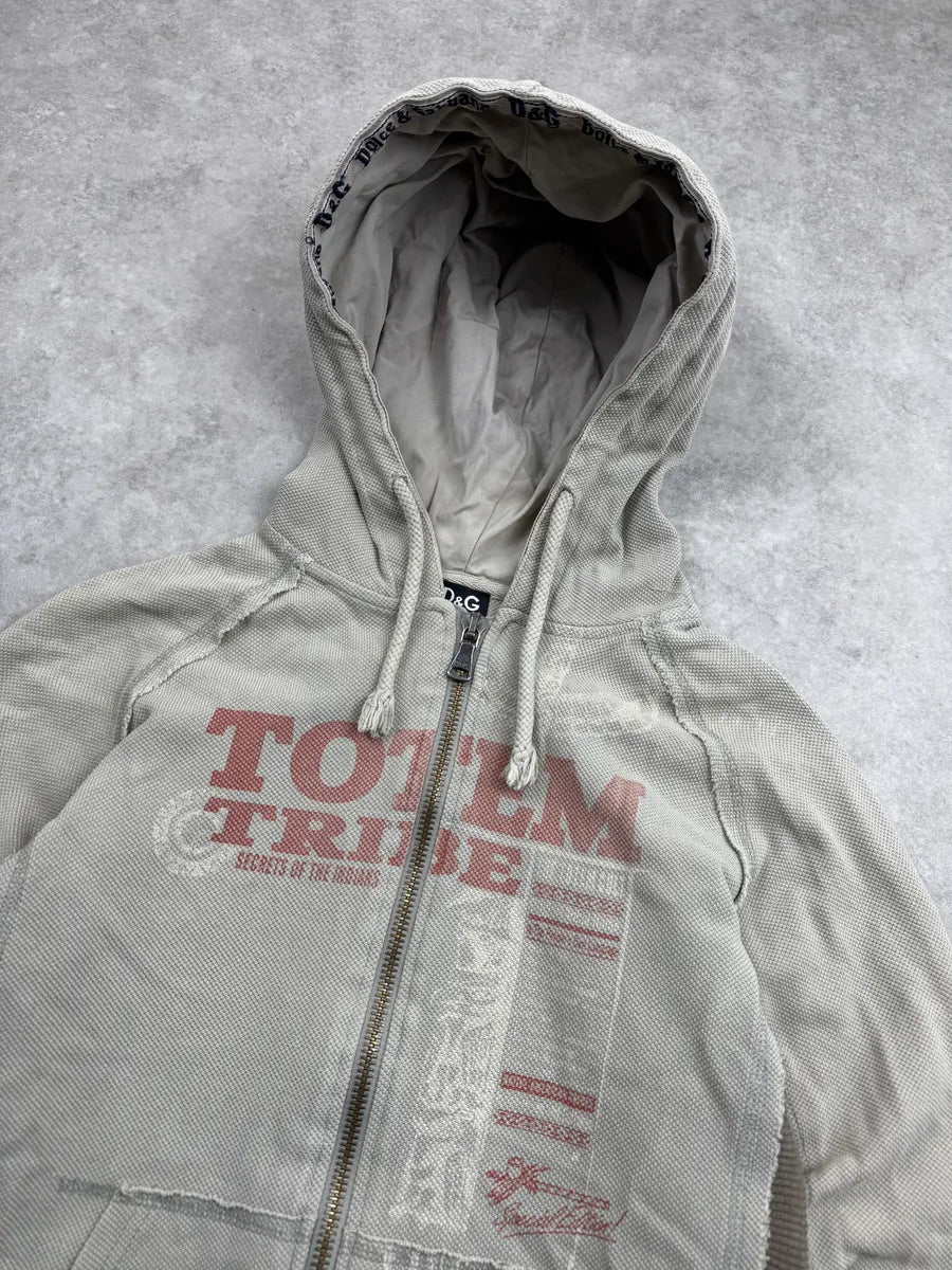 AW2004 Dolce & Gabbana Grey Technical Zip-Up Hoodie WfGulNpt 4