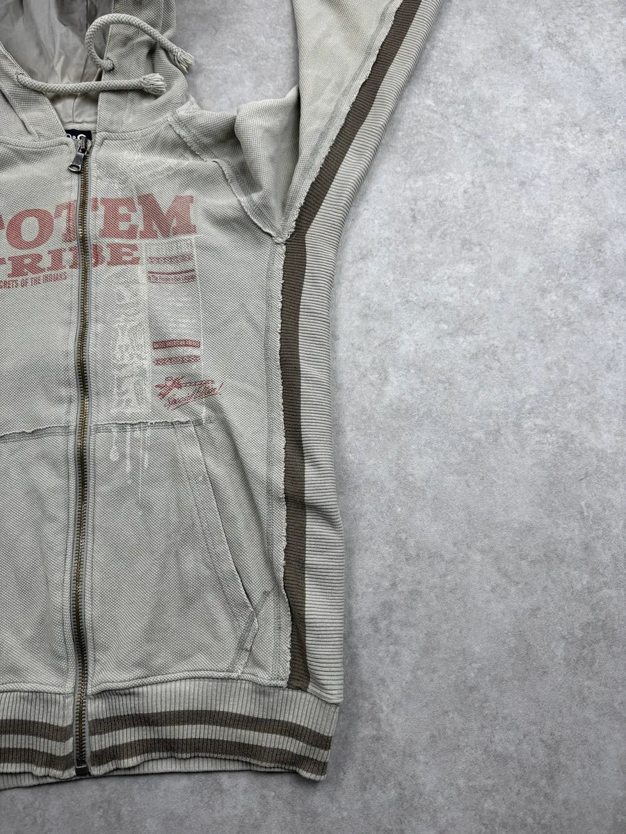 AW2004 Dolce & Gabbana Grey Technical Zip-Up Hoodie WfGulNpt 8